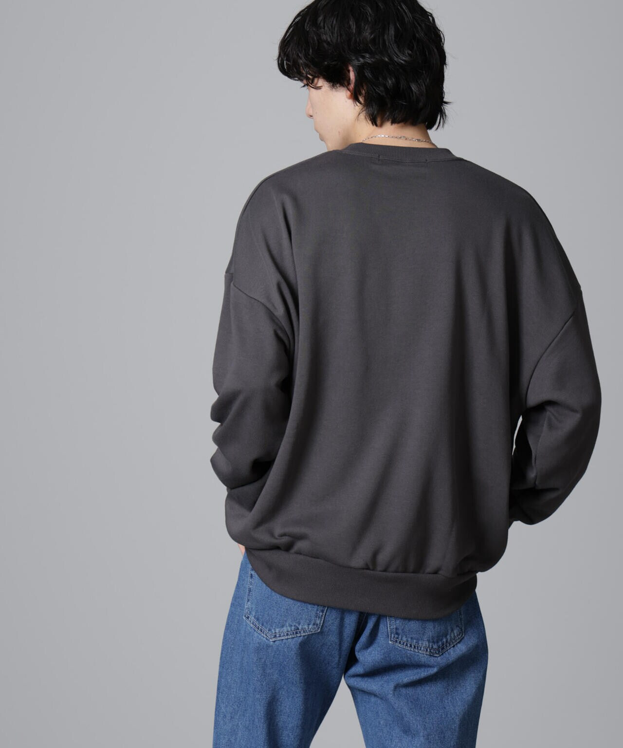 STONE  クルーネック スウェット S グラフィック モノグラム クルーネックスウェット アース