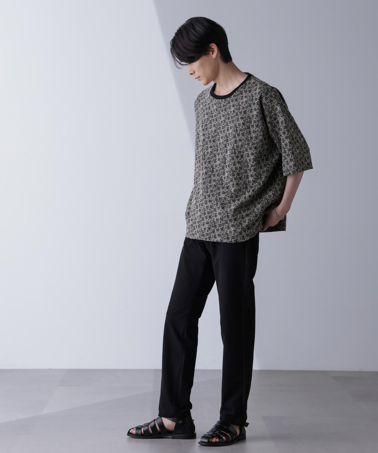 パターンジャガードTシャツ 半袖 | NANO universe（ナノ