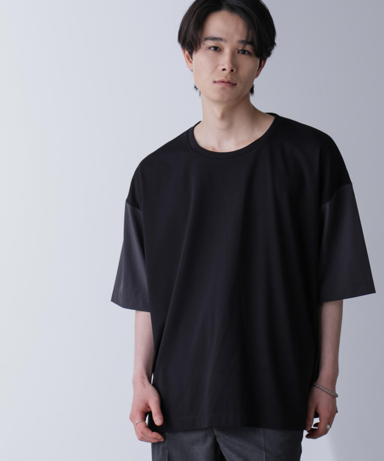 袖切り替えビッグＴシャツ 半袖