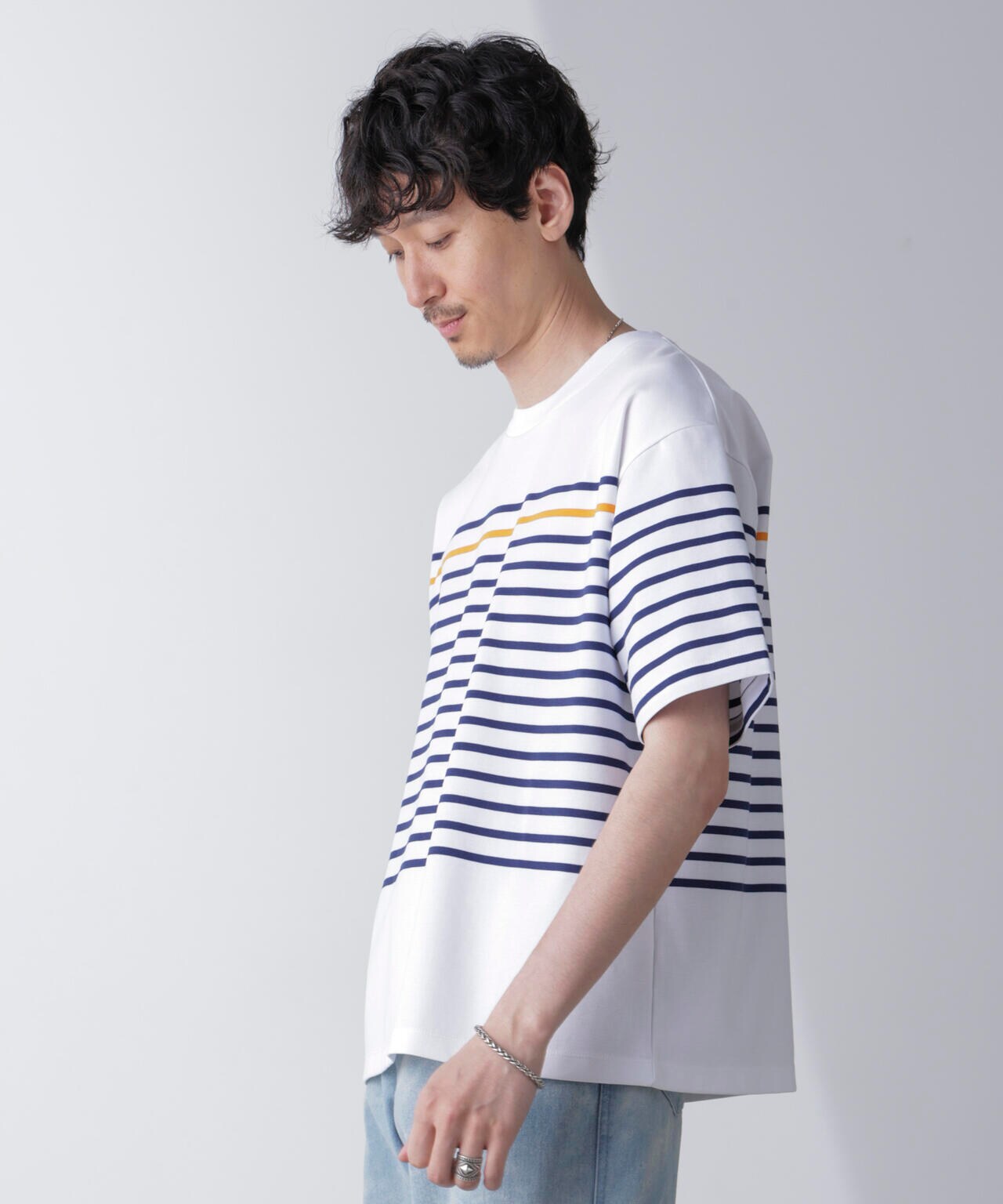 パネルボーダーリラックスTシャツ 半袖 | NANO universe（ナノ