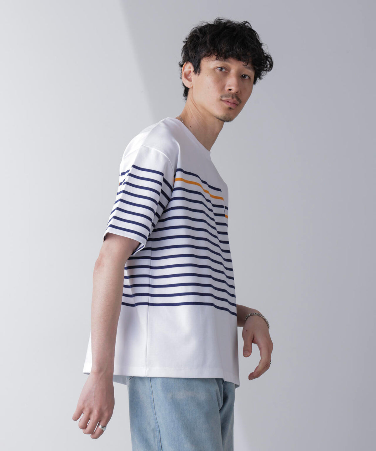 パネルボーダーリラックスTシャツ 半袖 | NANO universe（ナノ 