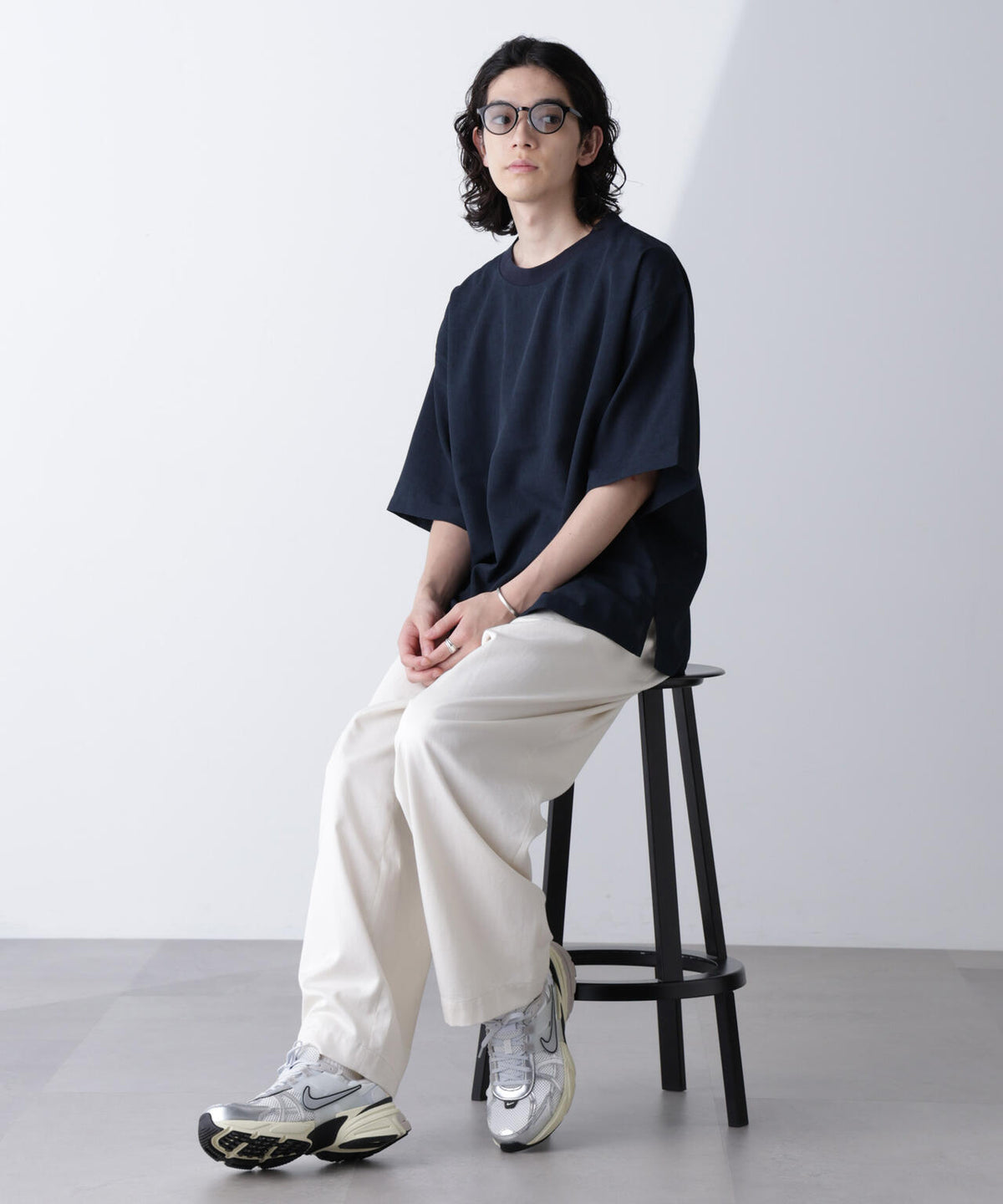 テックリネン布帛Tシャツ 半袖(セットアップ可) | NANO universe（ナノ 