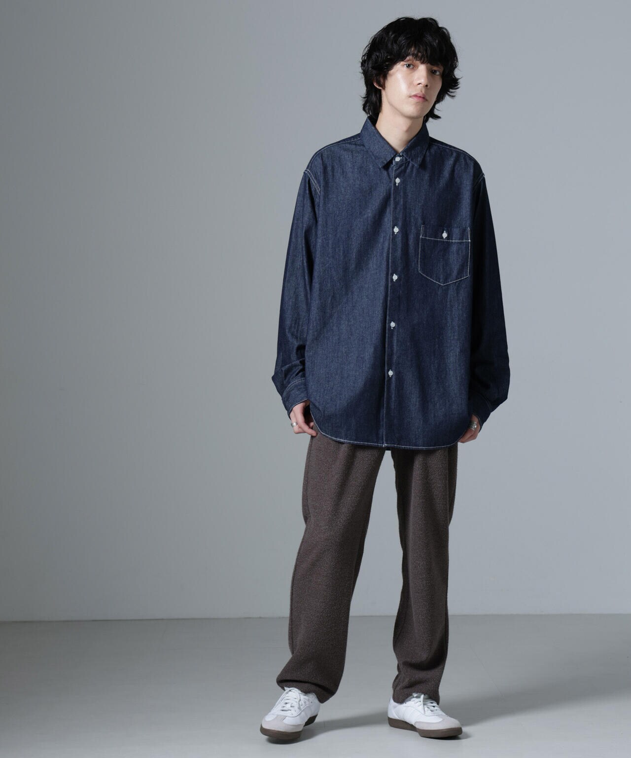 ストレッチメランジイージーパンツ(セットアップ可) | NANO