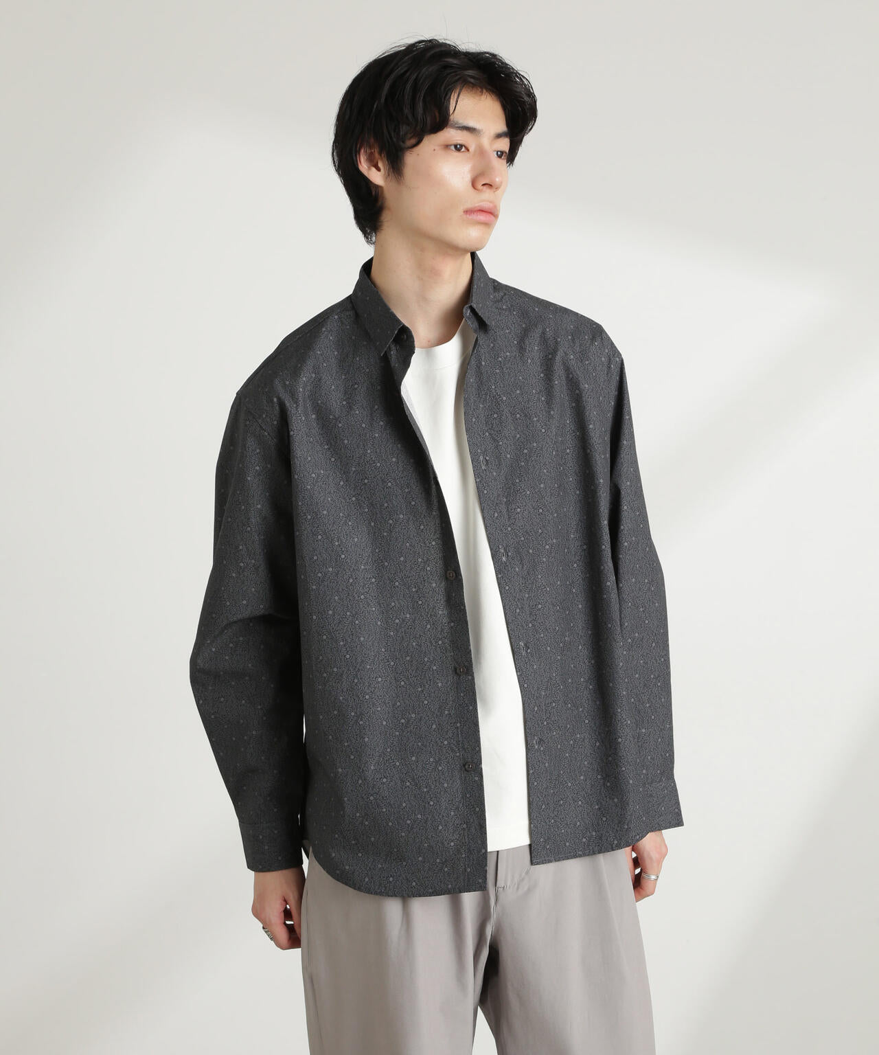 オリジナルパターンフラワープリントシャツ 長袖 | NANO