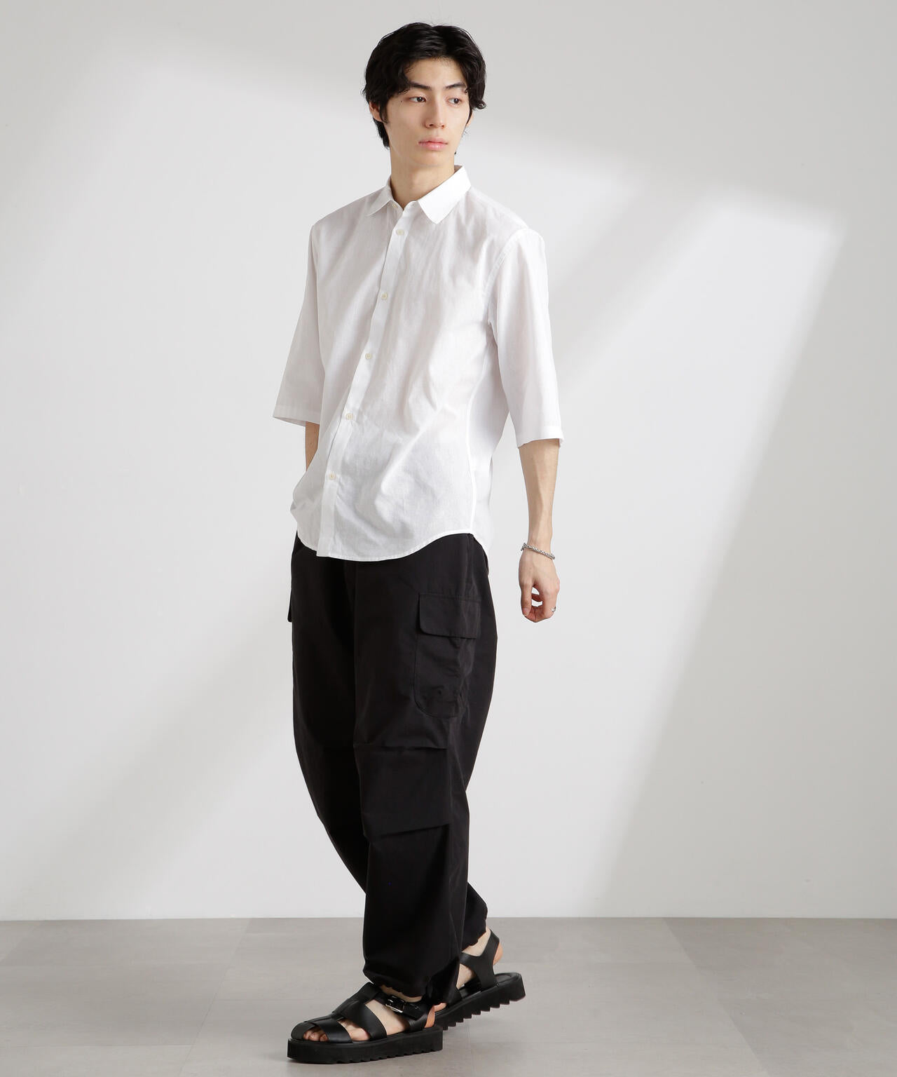 lnu様 クールマックスリネンレギュラーカラー7分袖 | NANO universe（ナノ