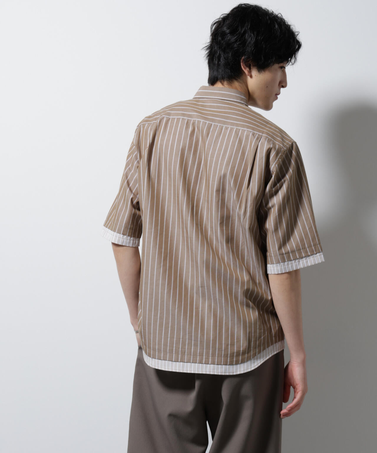 クレイジーストライプシャツ 半袖 １