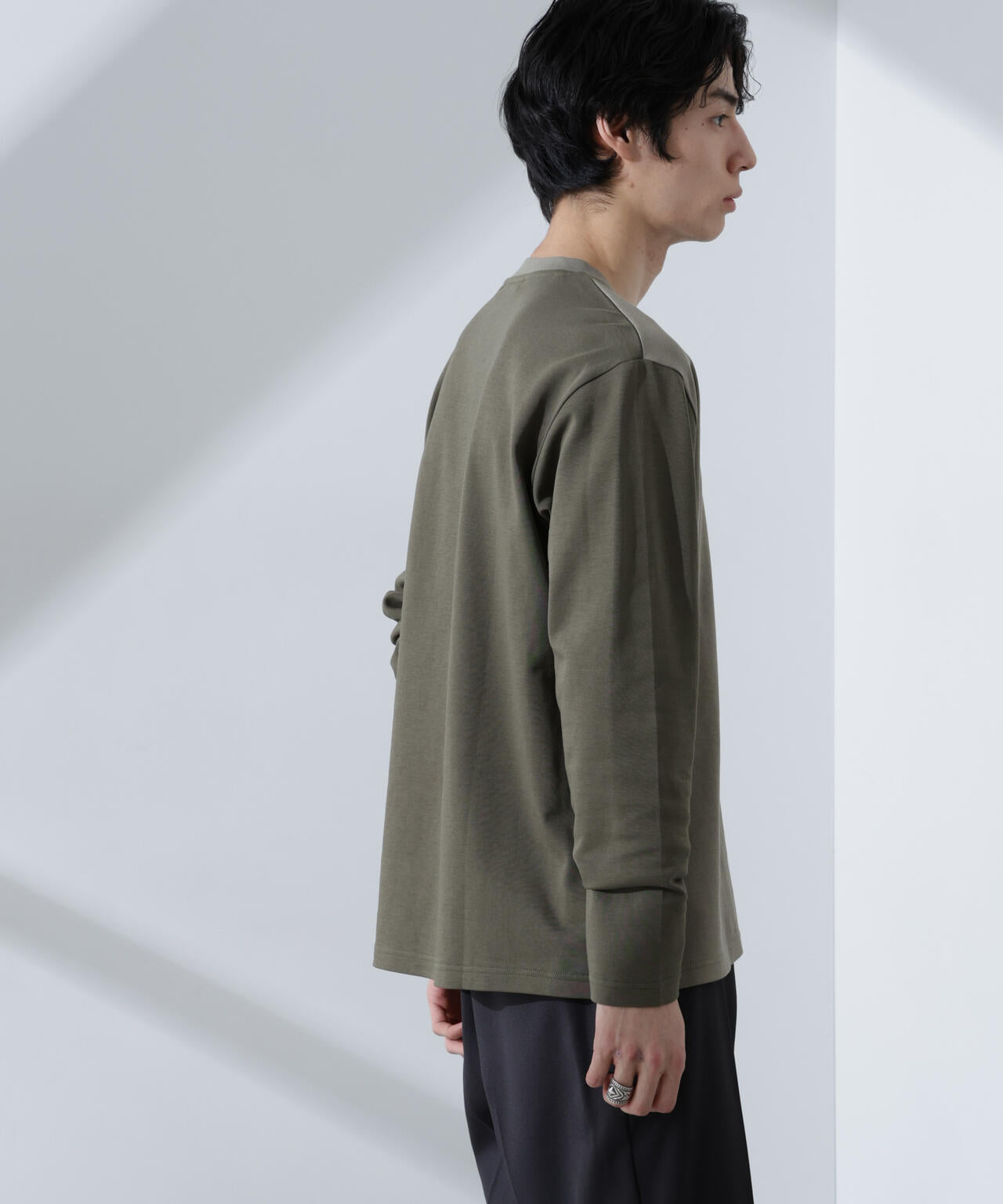 2トーンシルケットTシャツ 長袖 | NANO universe（ナノ・ユニバース