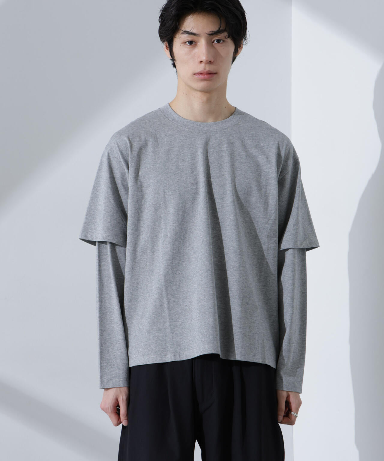 フェイクレイヤードTシャツ 長袖 | NANO universe（ナノ・ユニバース