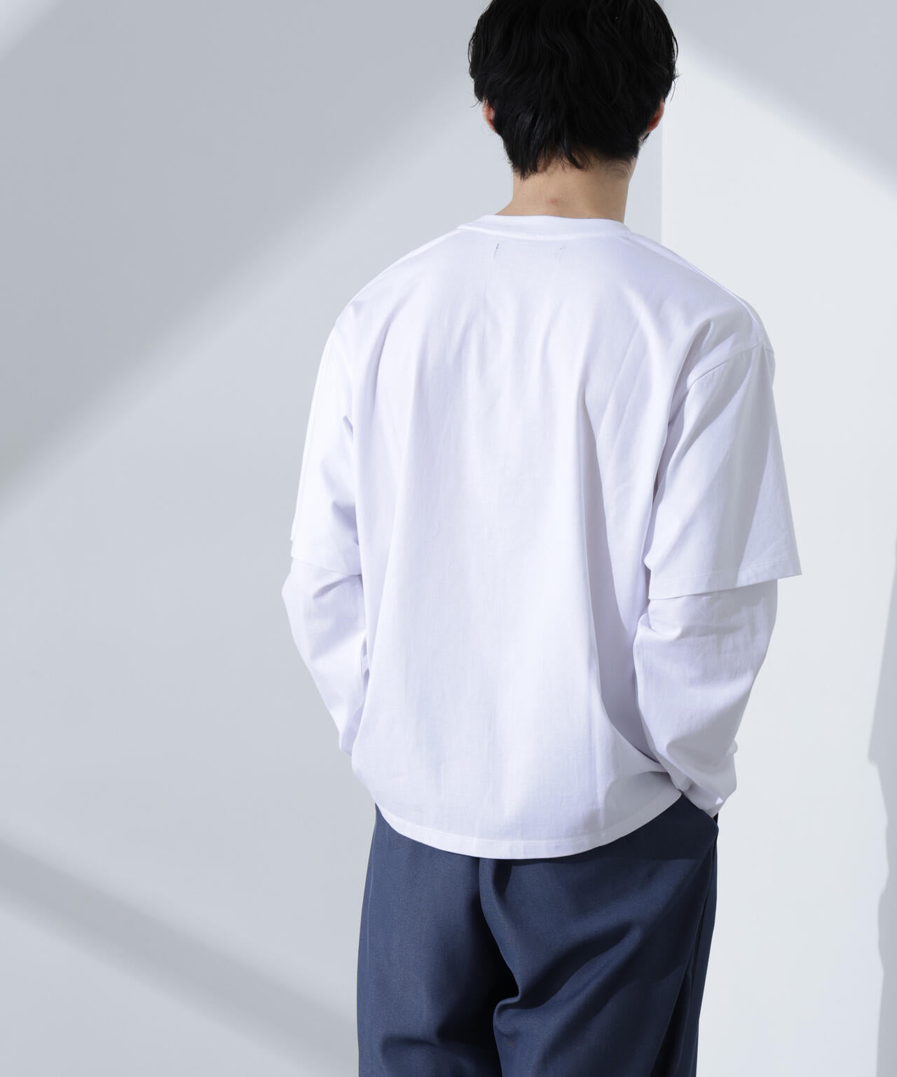 フェイクレイヤードTシャツ 長袖 | NANO universe（ナノ・ユニバース