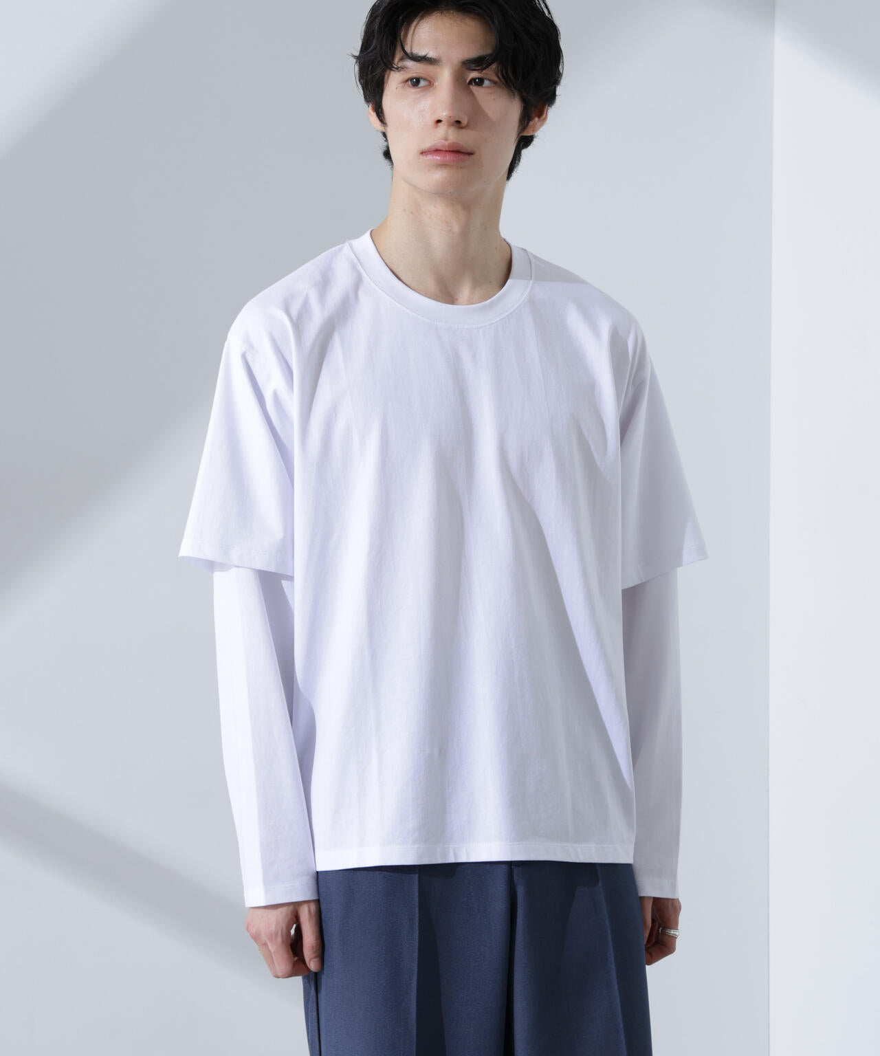 フェイクレイヤードTシャツ 長袖 | NANO universe(ナノ・ユニバース フェイクレイヤードTシャツ 長袖 | NANO universe(ナノ・ユニバース