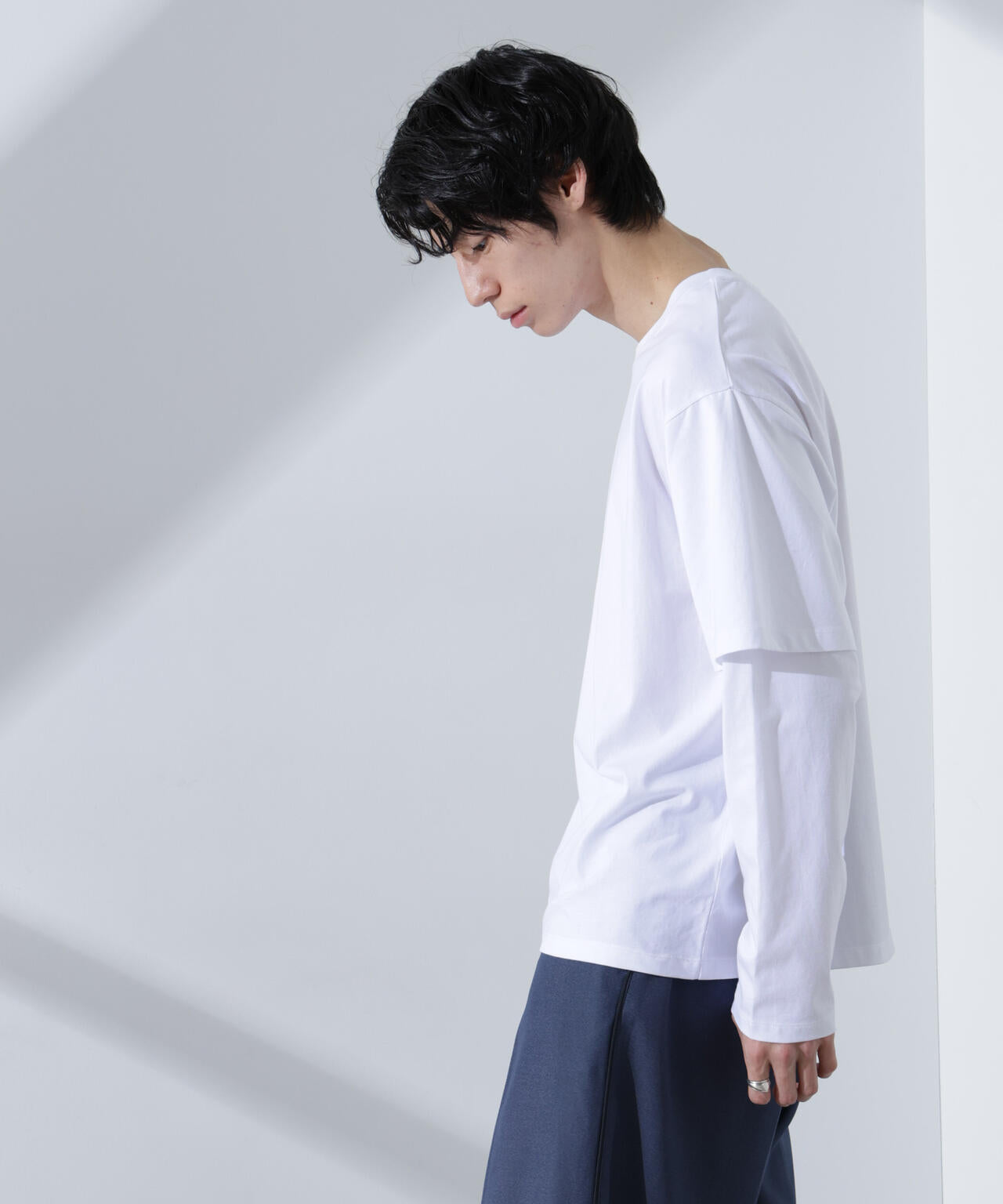 フェイクレイヤードTシャツ 長袖 | NANO universe（ナノ・ユニバース