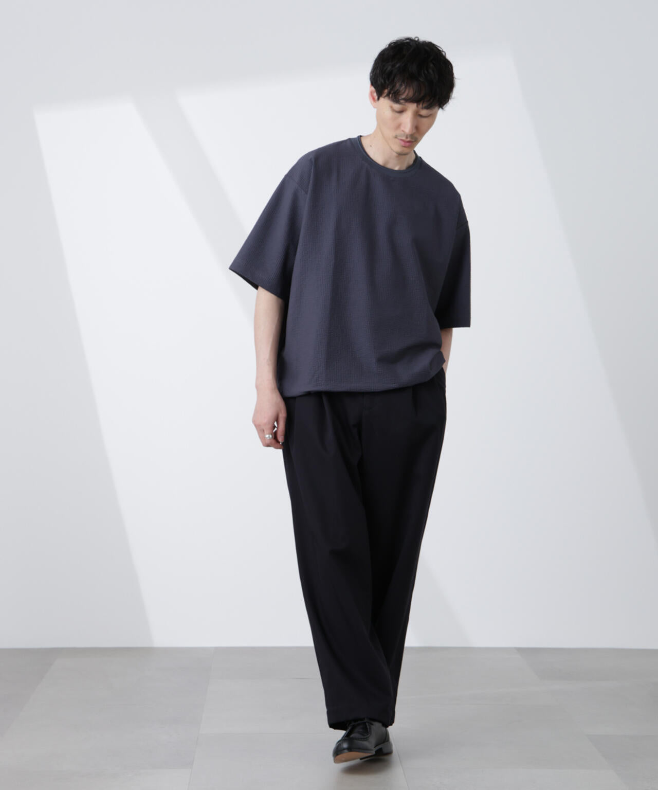 シルケットサッカーワイドTシャツ 半袖 | NANO universe（ナノ