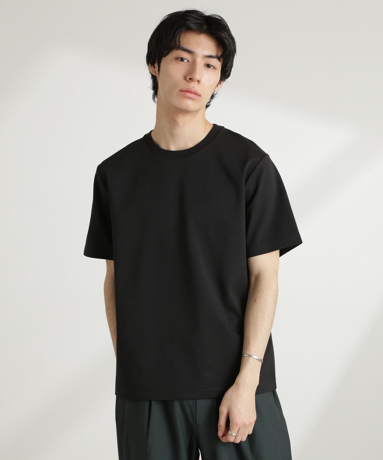 ダブルスムースクルーネックTシャツ 半袖 | NANO universe（ナノ