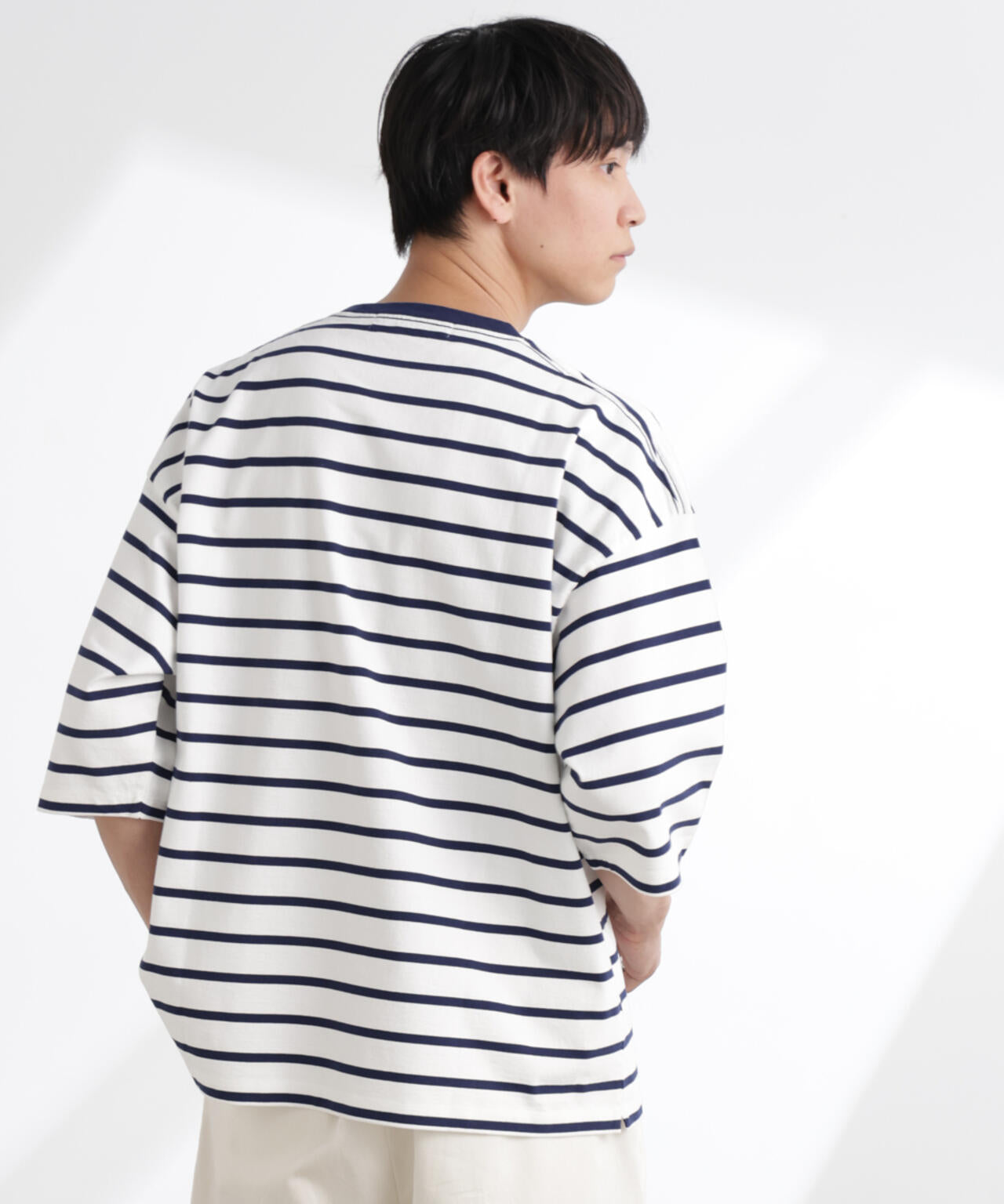 ルーズフィットワイドスリーブTシャツ 7分袖 | NANO universe