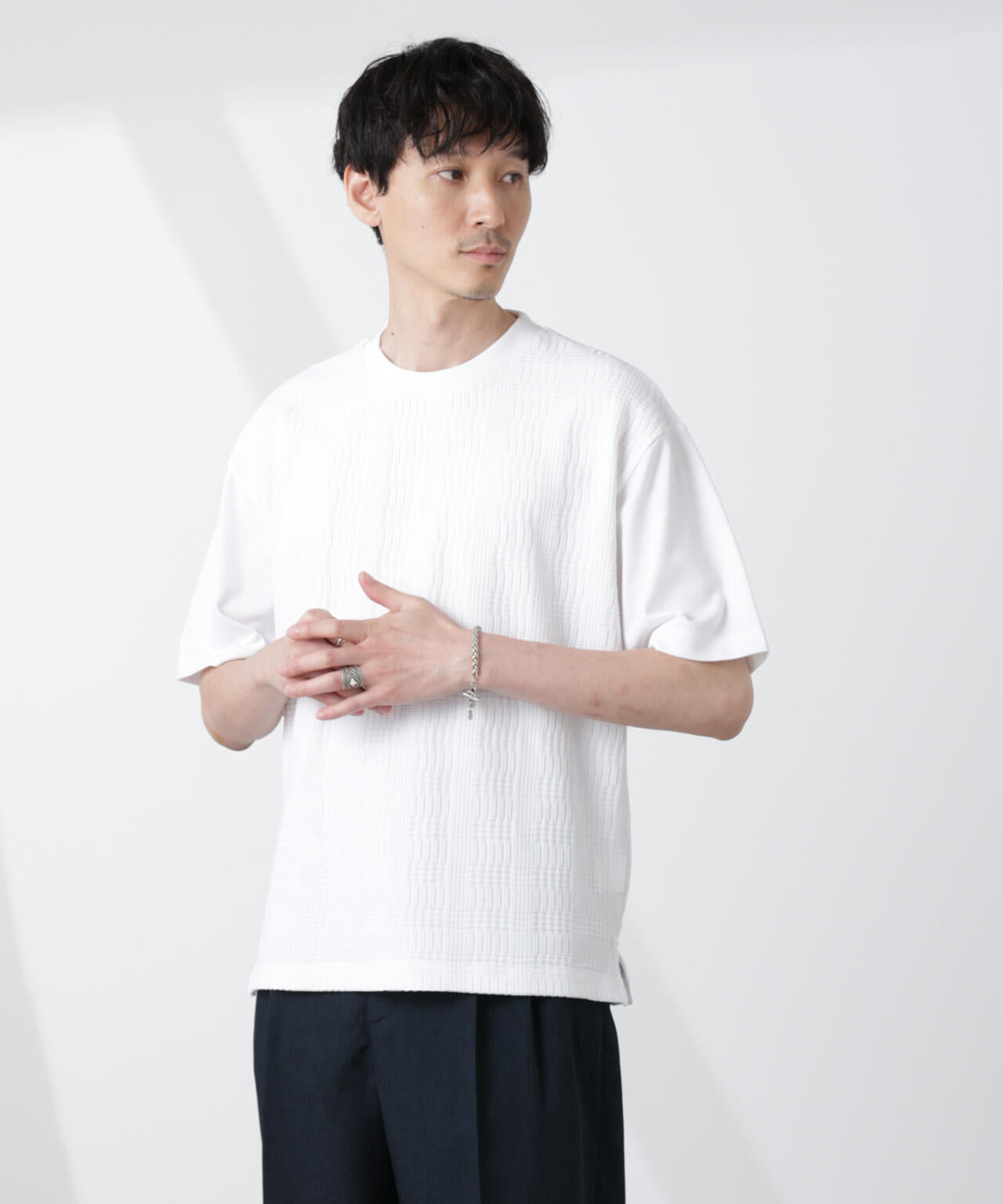 リンクスジャガードコンビTシャツ