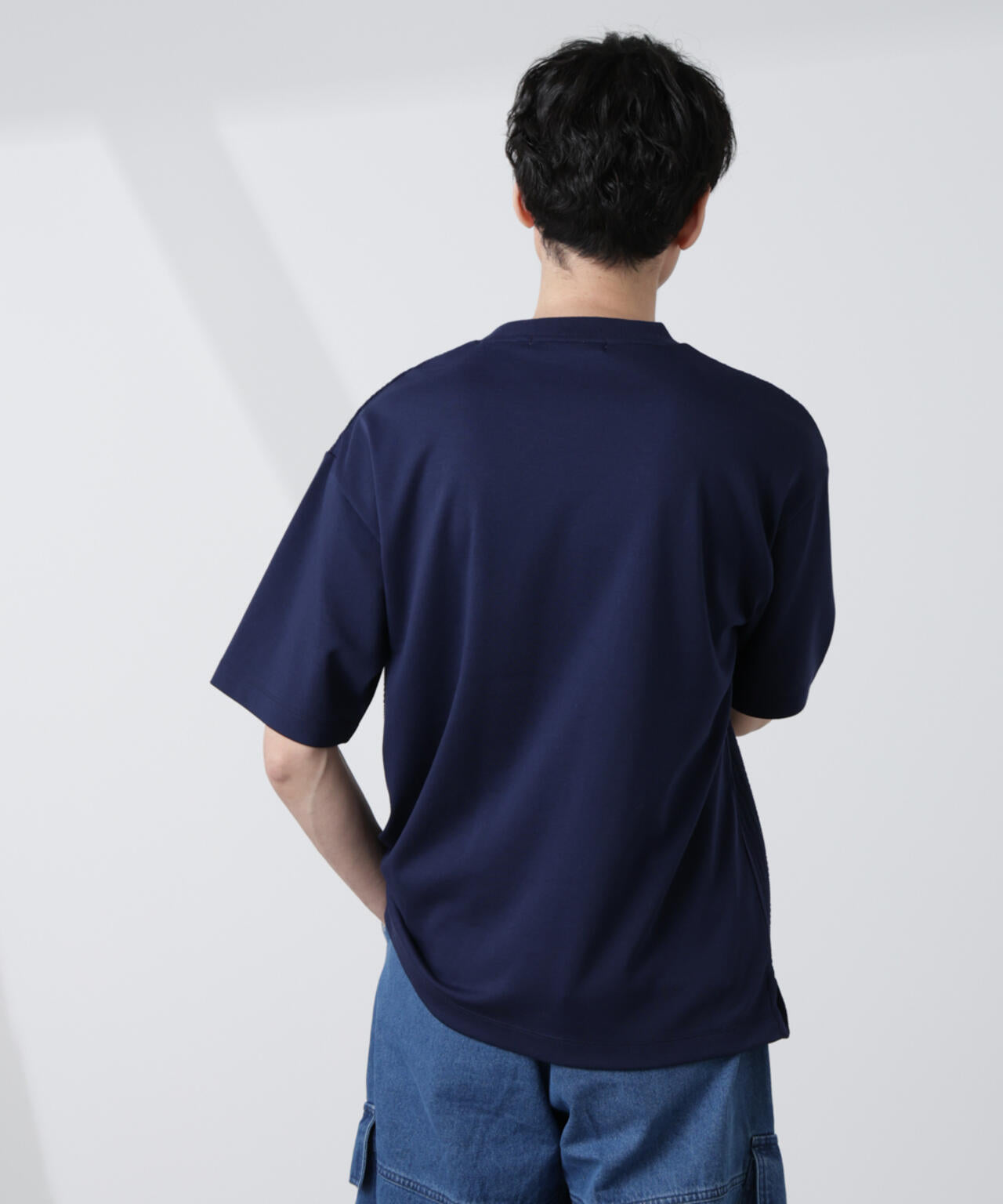 リンクスジャガードコンビTシャツ | NANO universe（ナノ・ユニバース