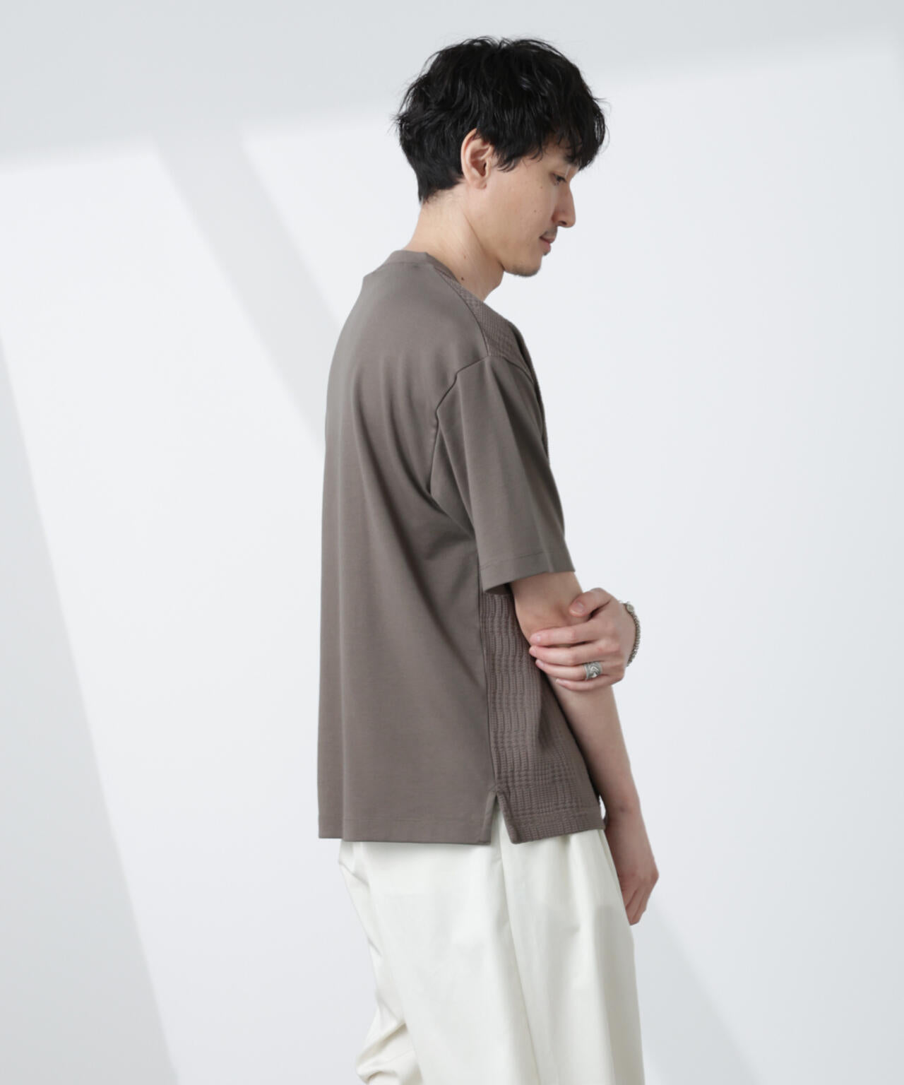 リンクスジャガードコンビTシャツ
