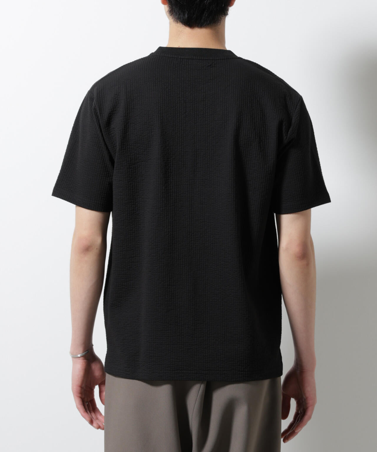 三点おまとめ Nanoさま専用 ジャージーサッカーヘンリーネックTシャツ 半袖 | NANO universe