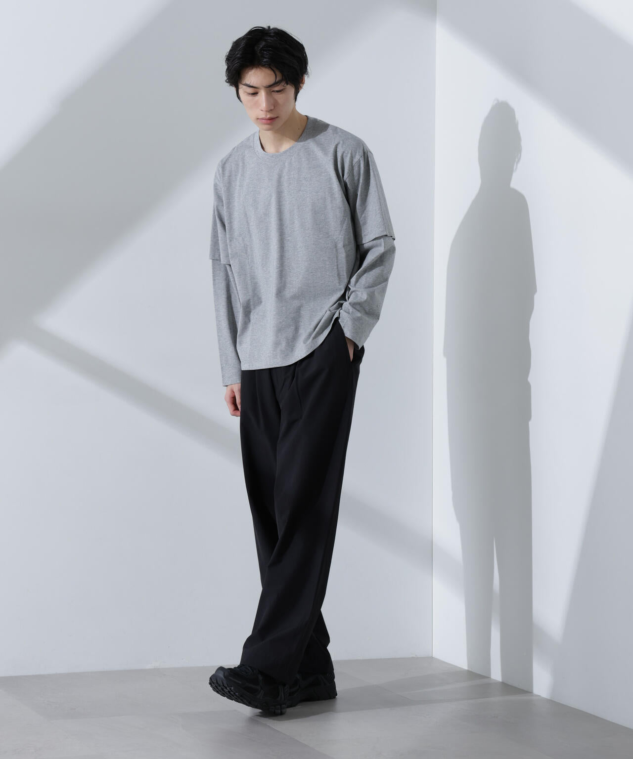 ストレッチワイドイージーパンツ(セットアップ可) | NANO