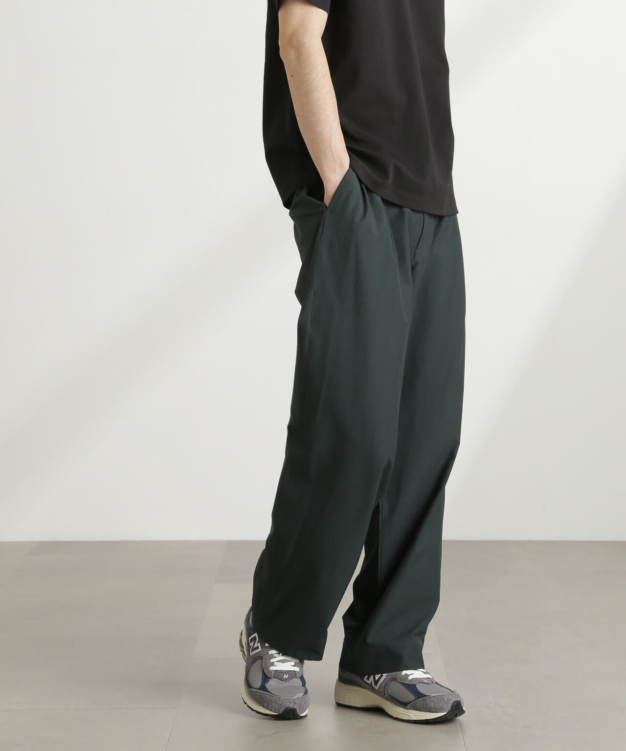 ストレッチワイドイージーパンツ(セットアップ可) | NANO universe