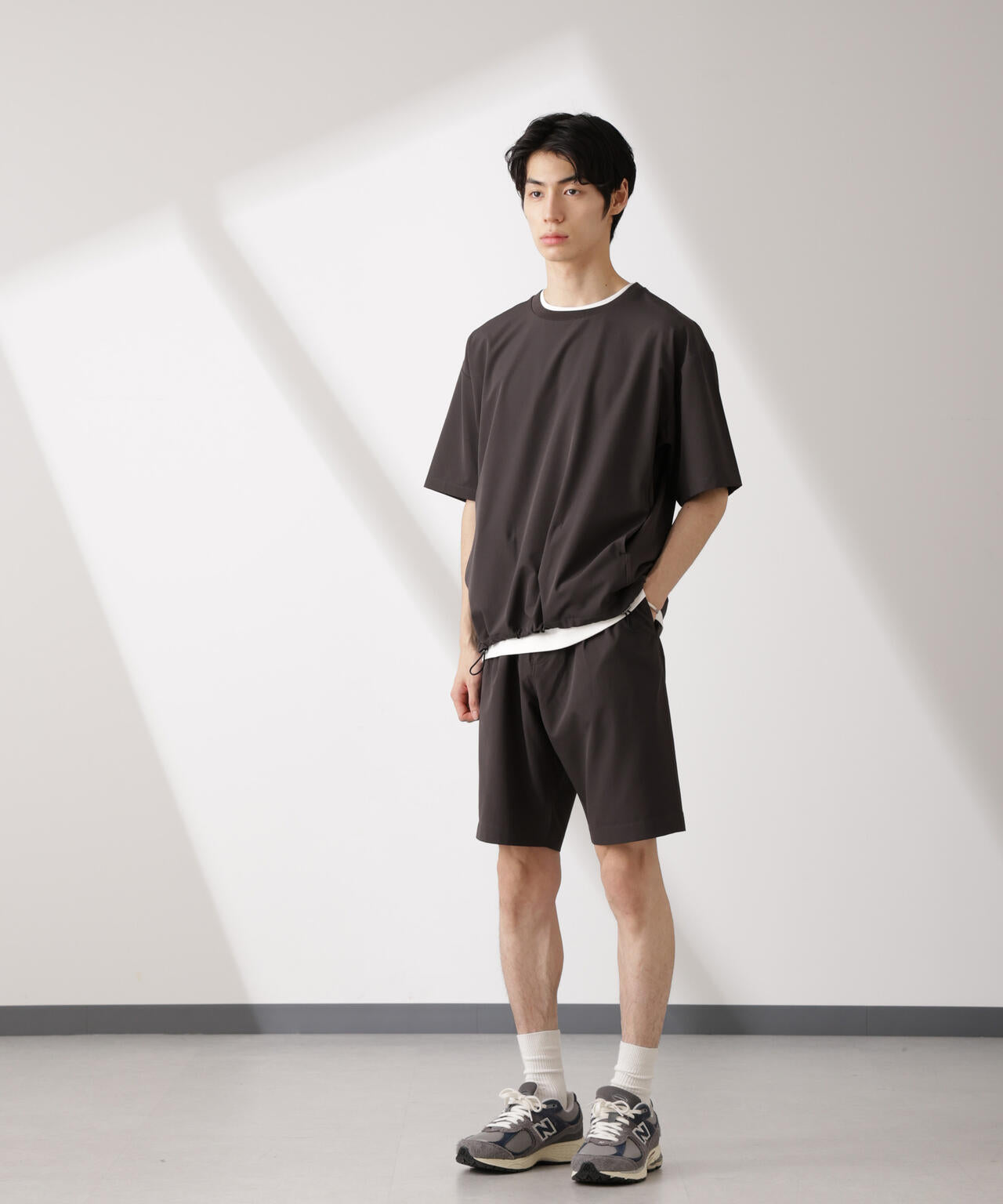 UVU トレーナー ショートパンツ 黒 Lsize ライトウェイトストレッチ