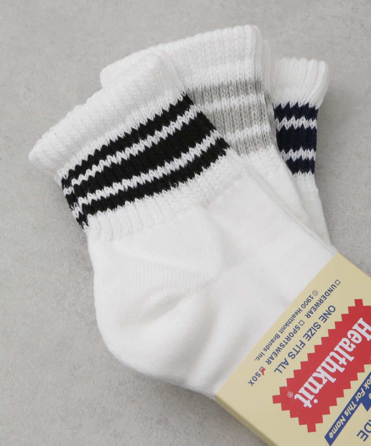Healthknit/3本ライン ソックス アソート3足セット | NANO universe