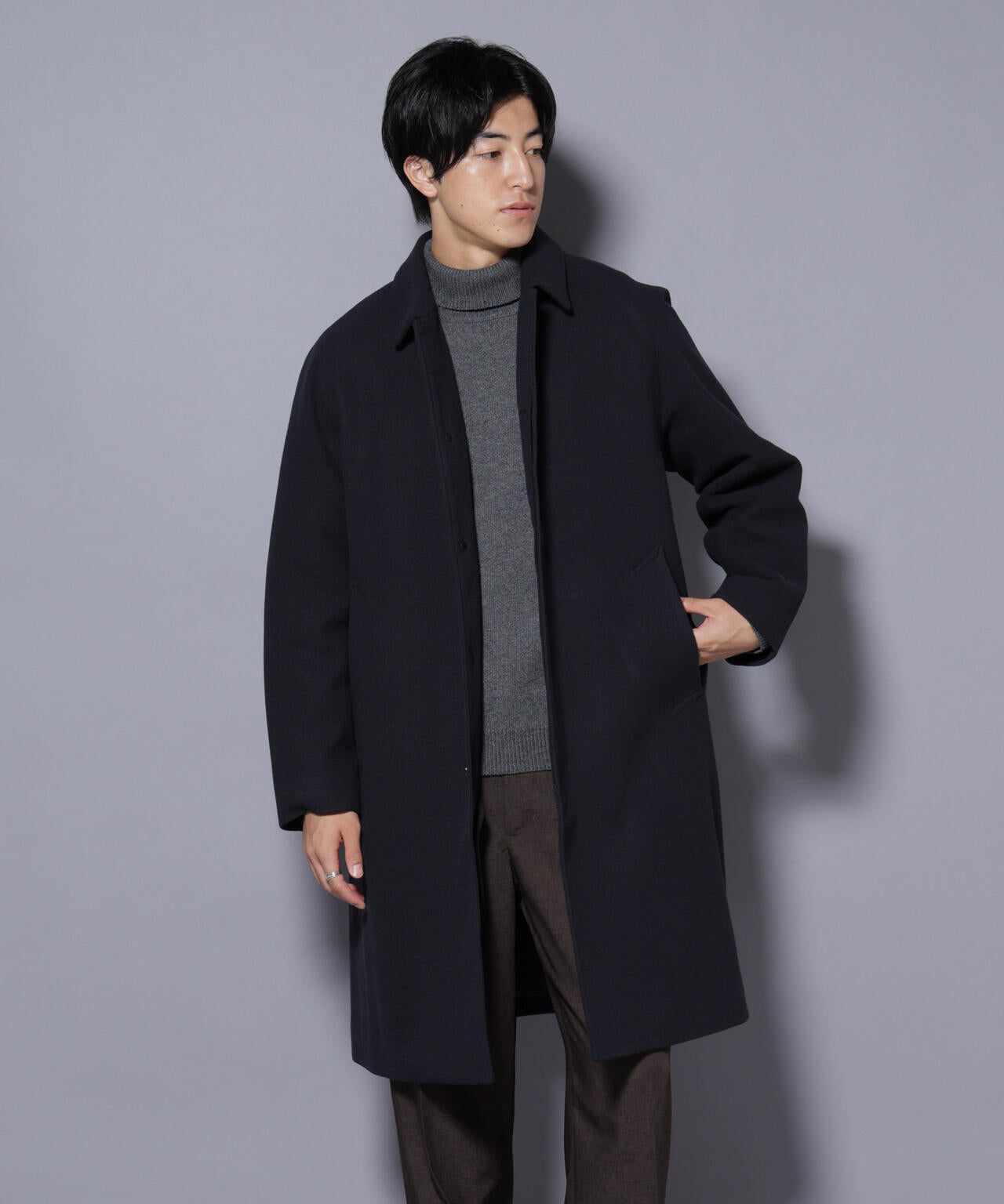 テックメルトンステンカラーコート | NANO universe（ナノ・ユニバース