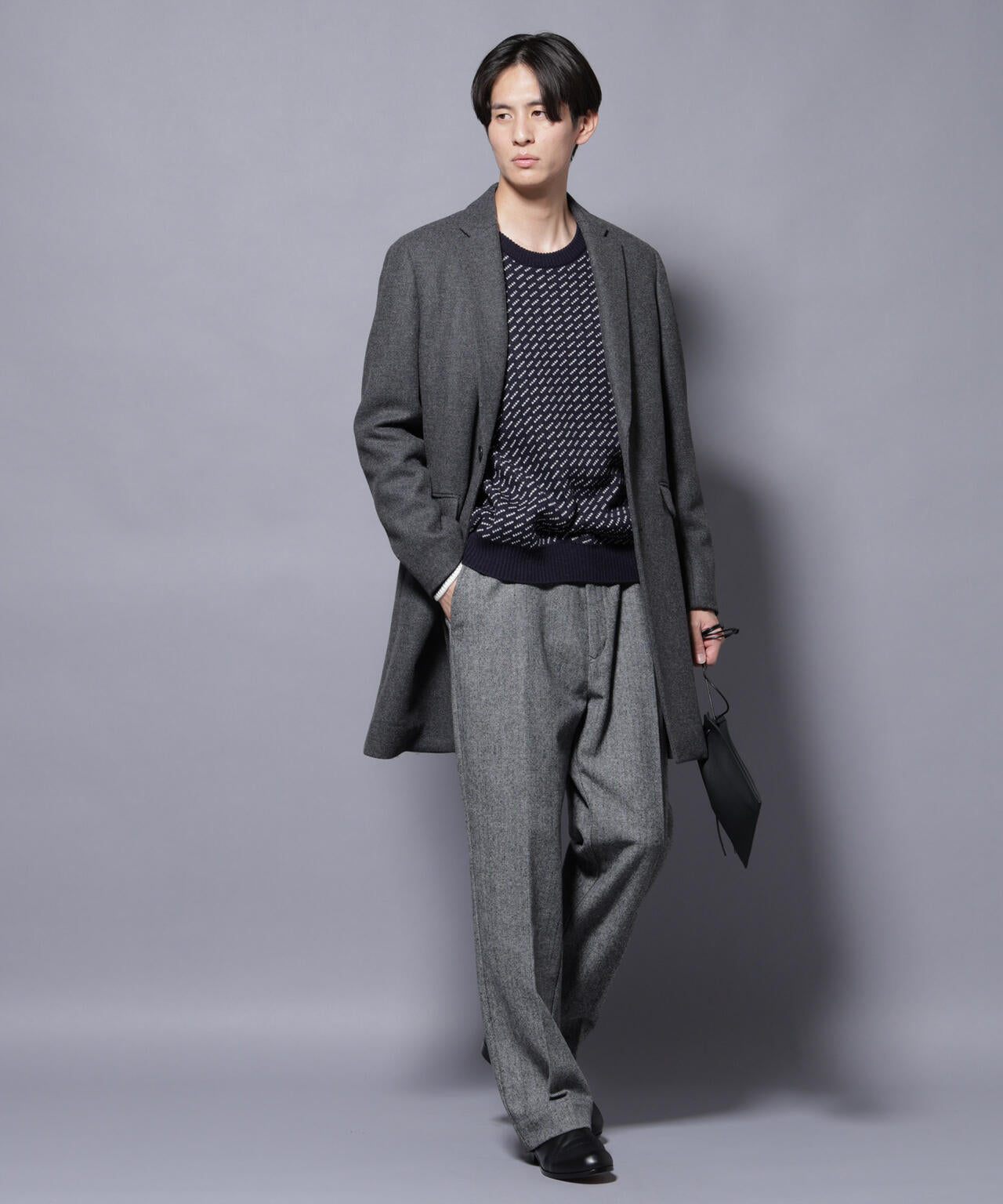 ウール/Nメルトンチェスターコート | NANO universe（ナノ・ユニバース