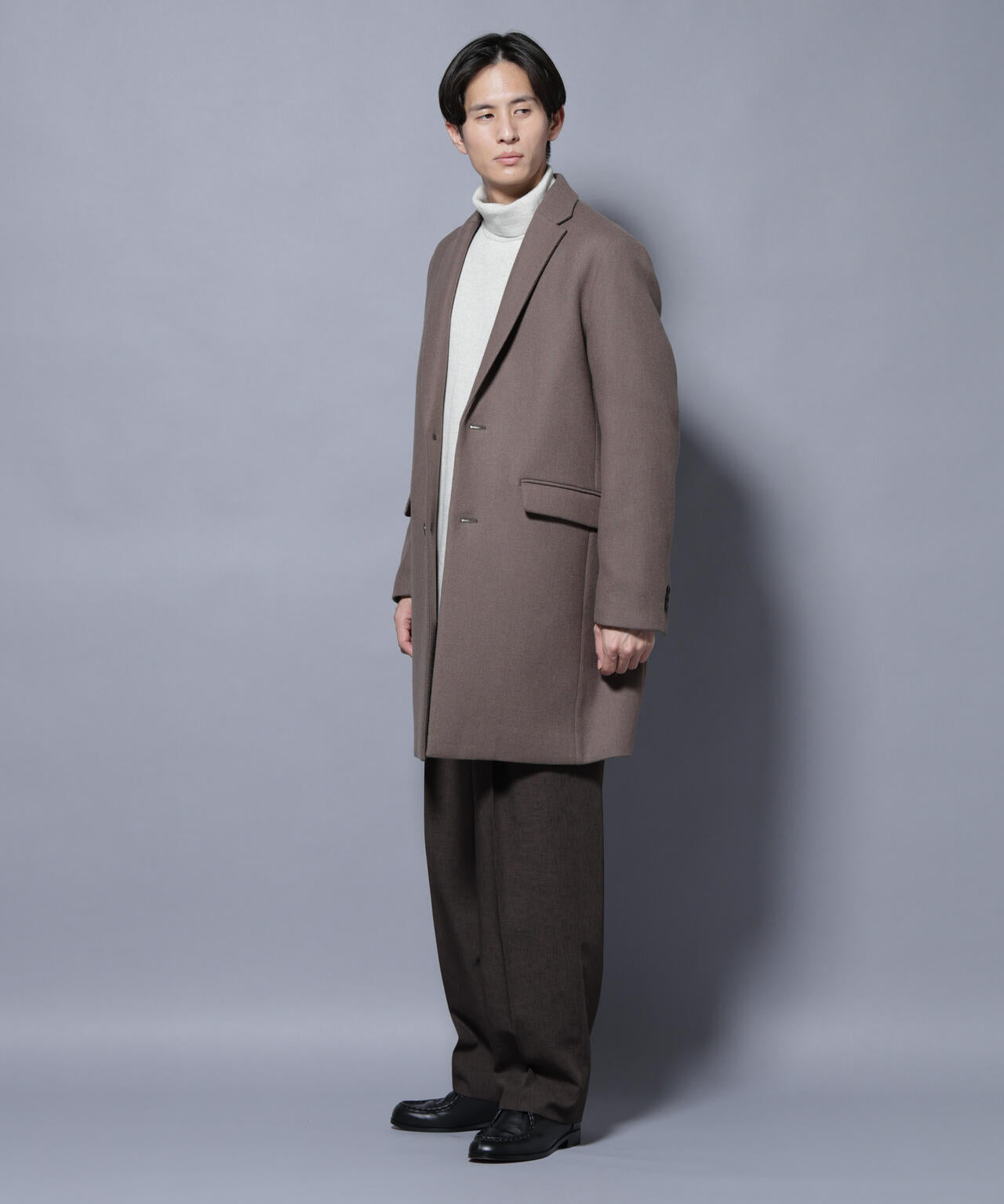 ウール/Nメルトンチェスターコート | NANO universe（ナノ・ユニバース