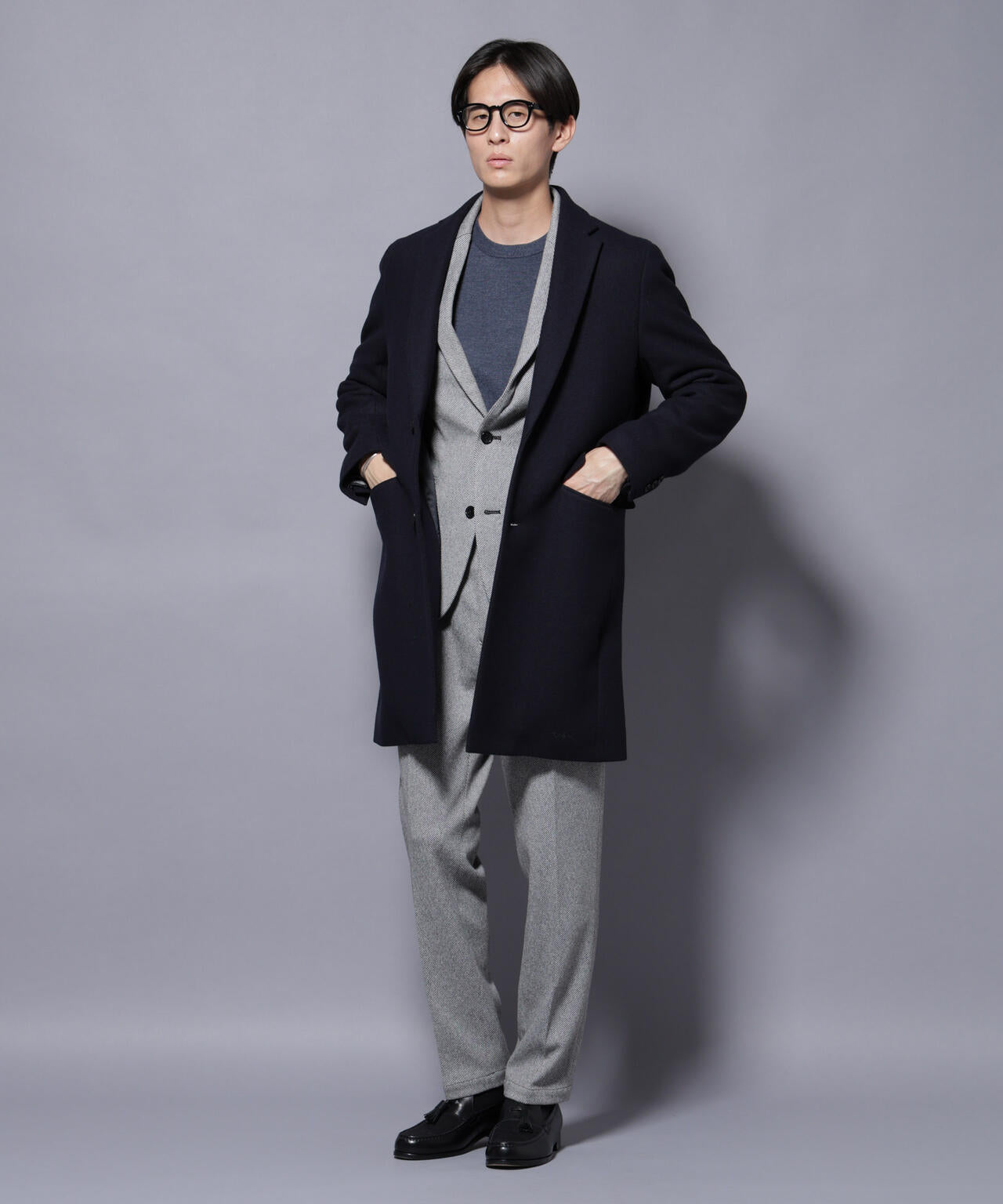 ウール/Nメルトンチェスターコート | NANO universe（ナノ・ユニバース