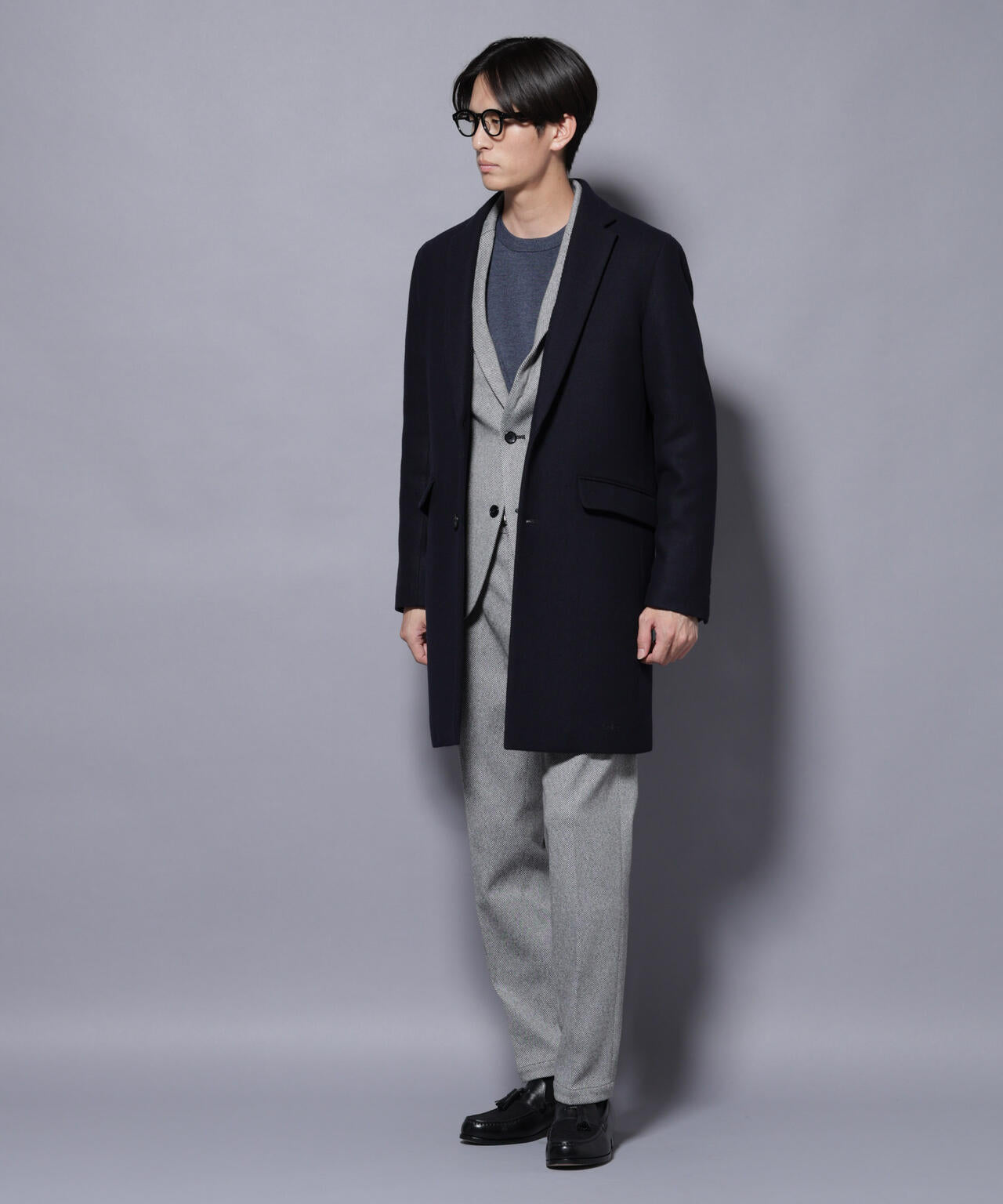 ウール/Nメルトンチェスターコート | NANO universe（ナノ・ユニバース