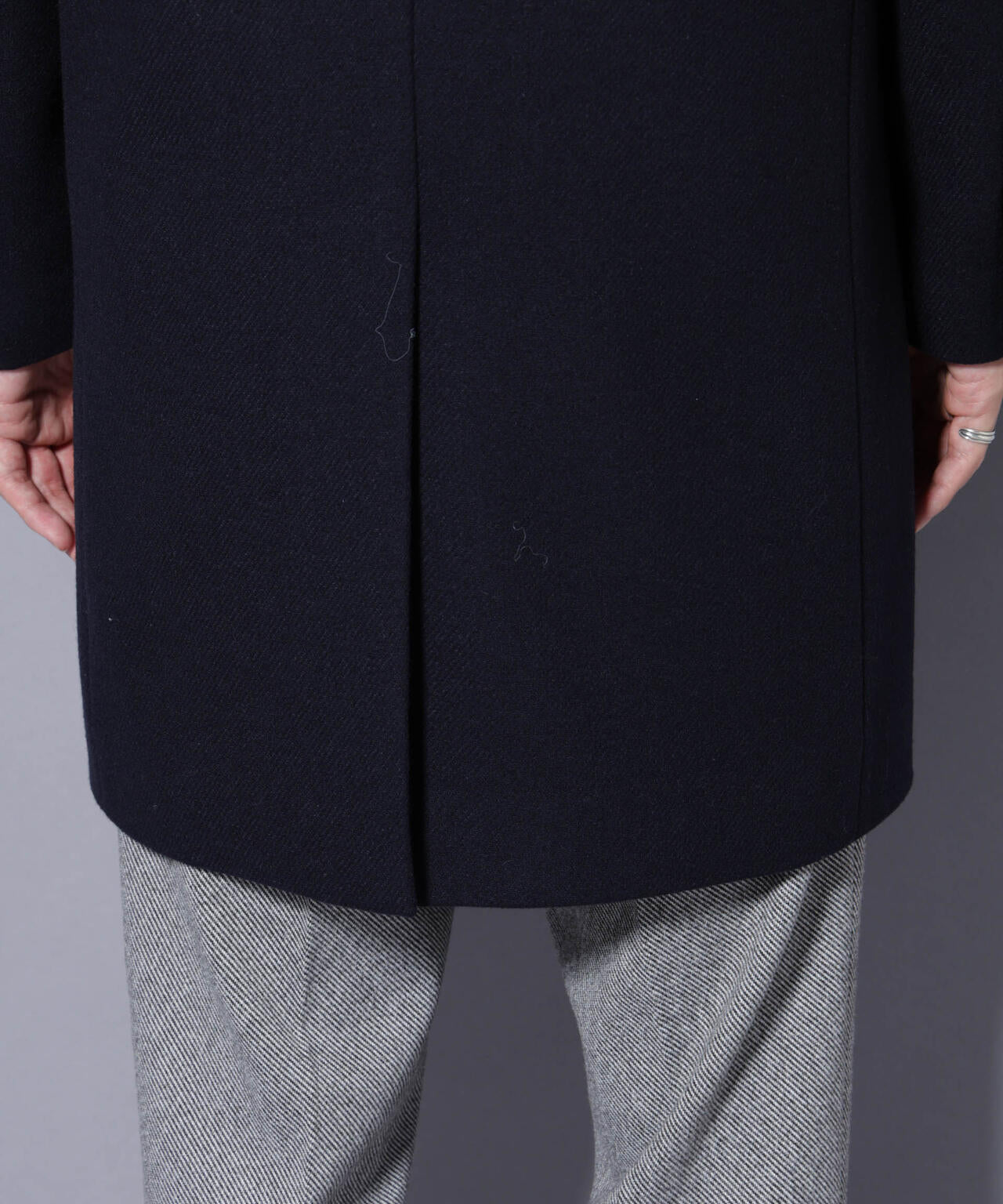 ウール/Nメルトンチェスターコート