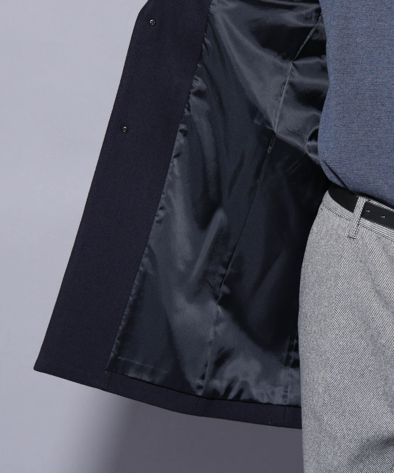 ウール/Nメルトンチェスターコート