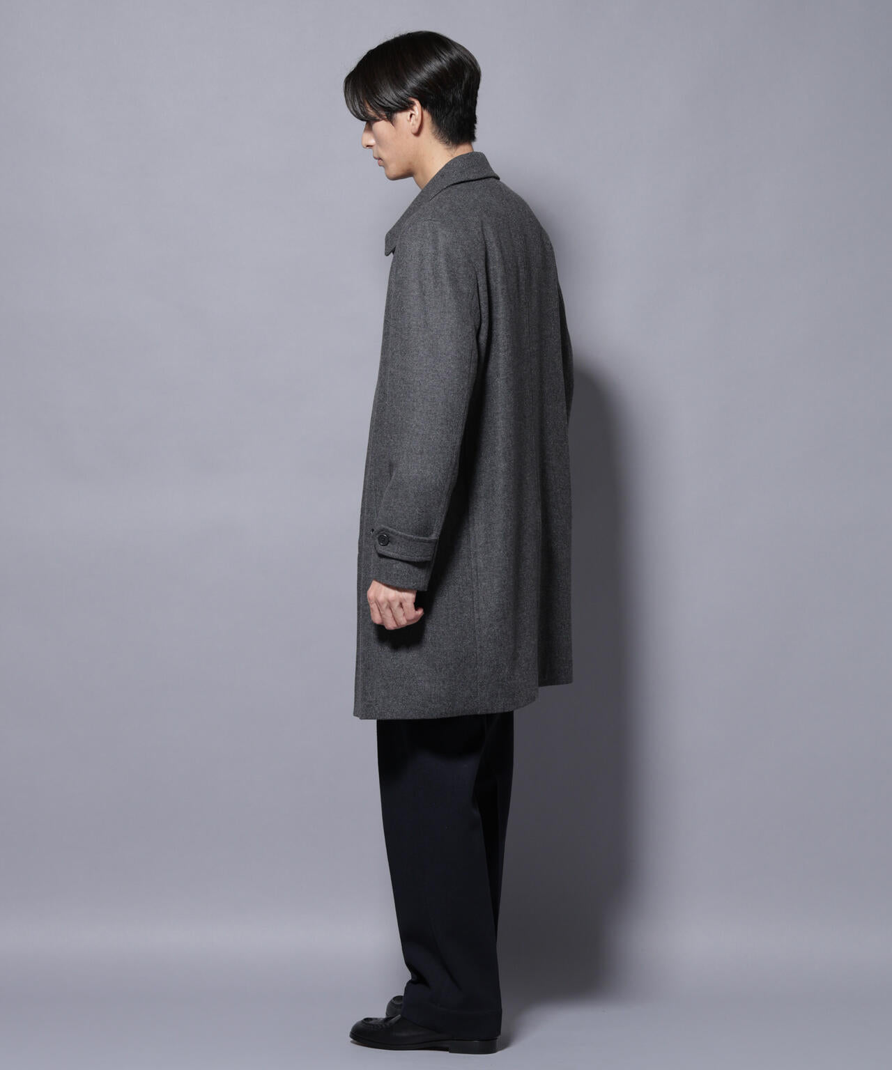 Curensology 2023AW メルトンステンカラーコート グレー 【公式通販】