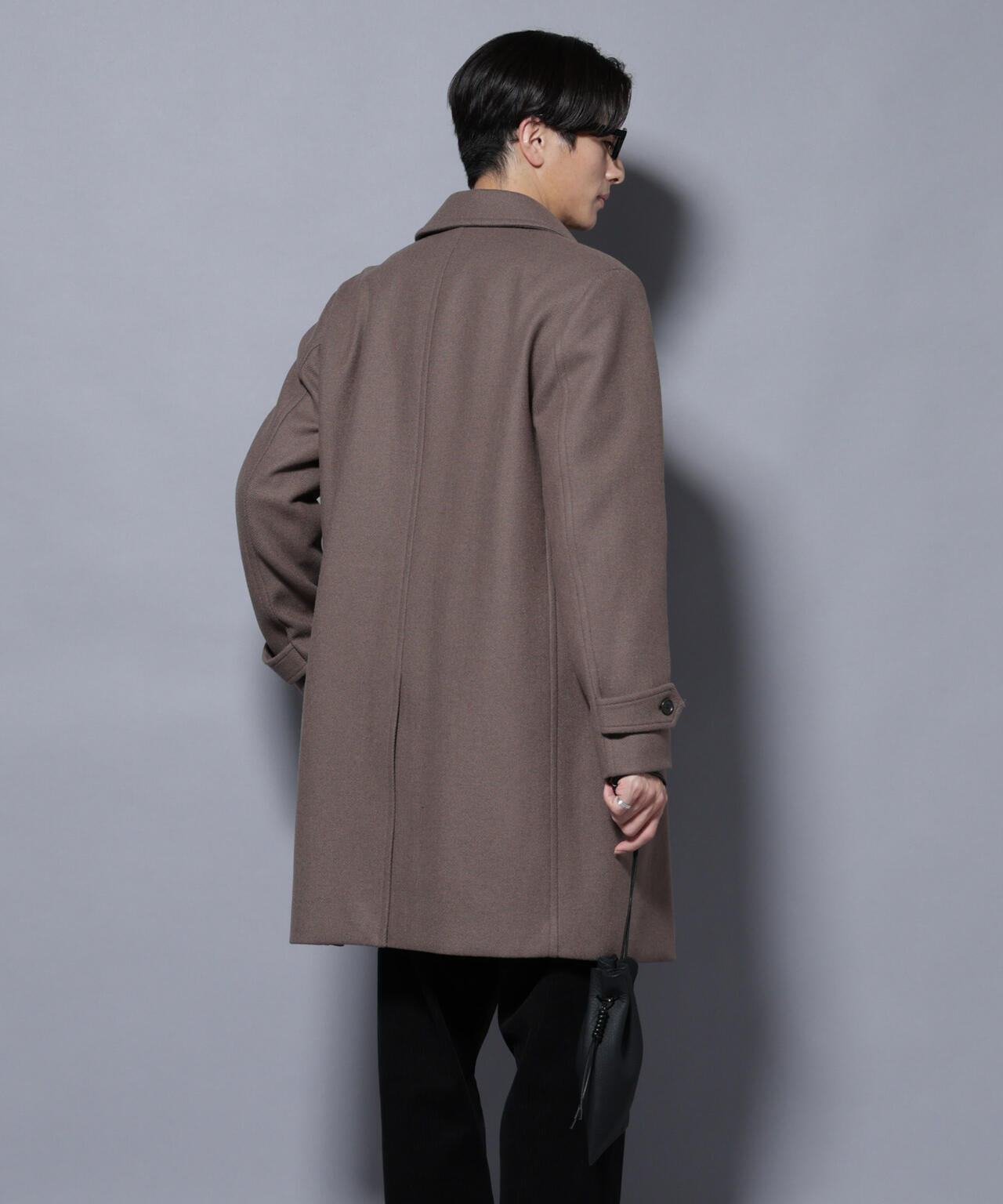 ウール/Nメルトンステンカラーコート | NANO universe（ナノ
