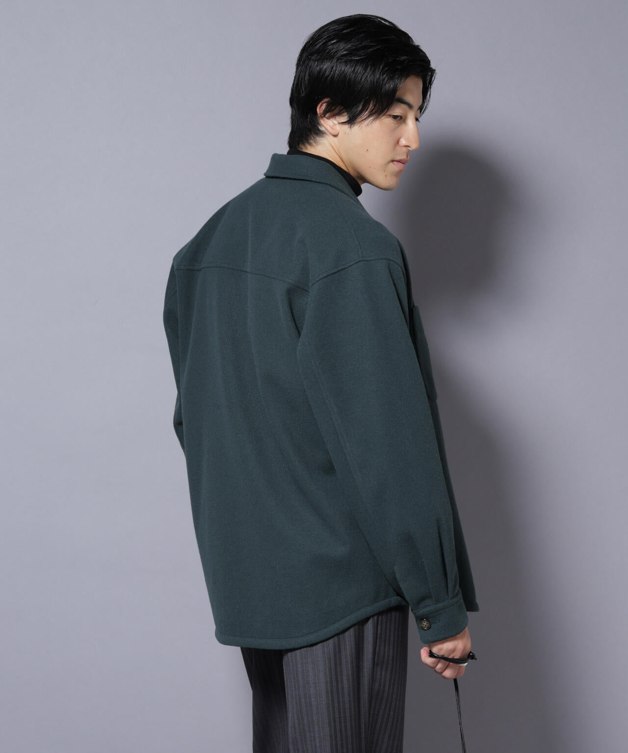 テックメルトンシャツブルゾン