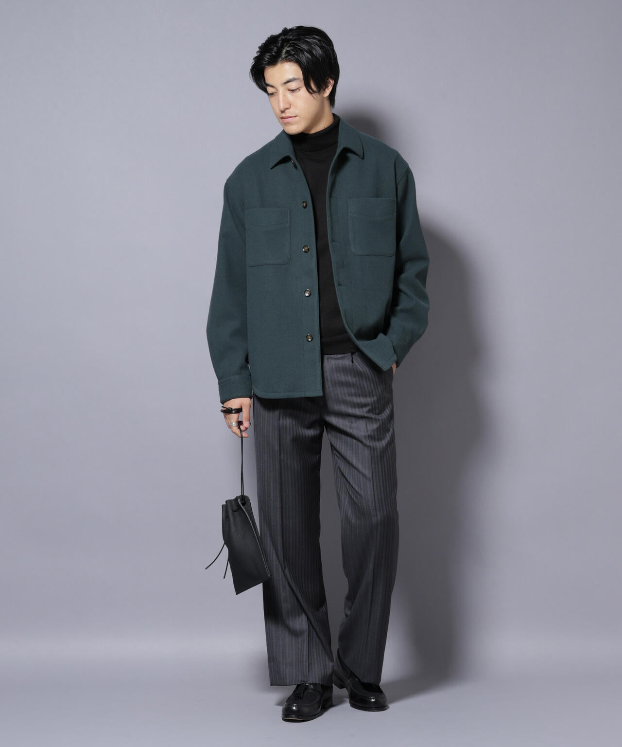 テックメルトンシャツブルゾン