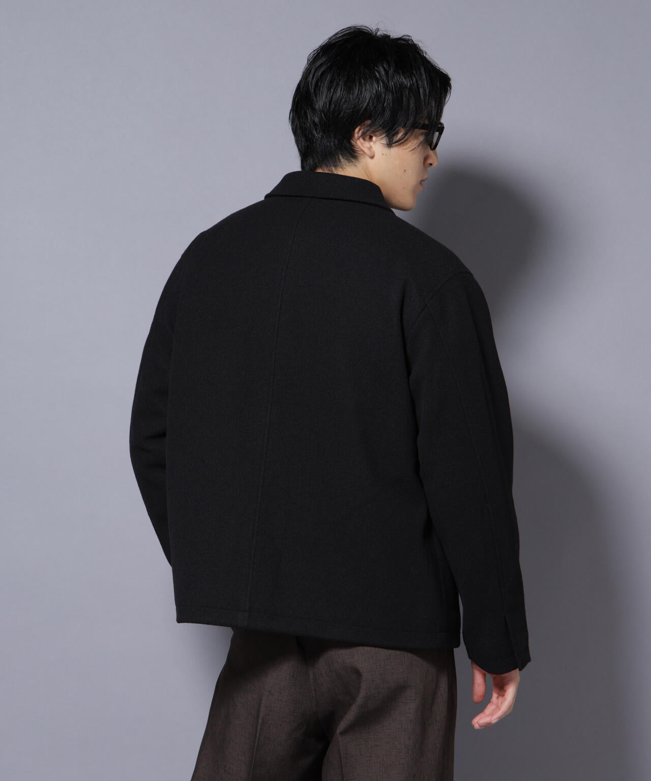 テックメルトンショートブルゾン