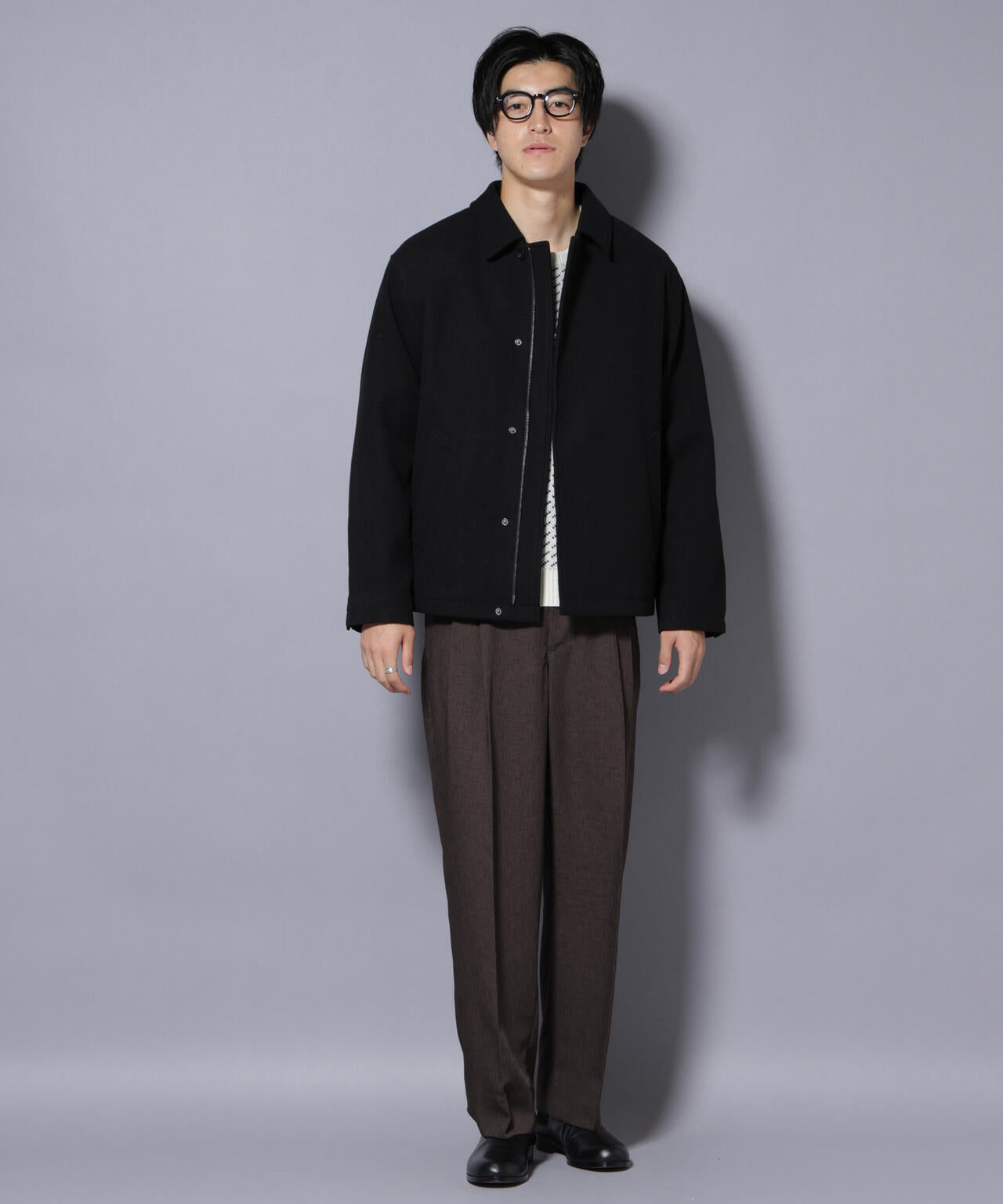 テックメルトンショートブルゾン