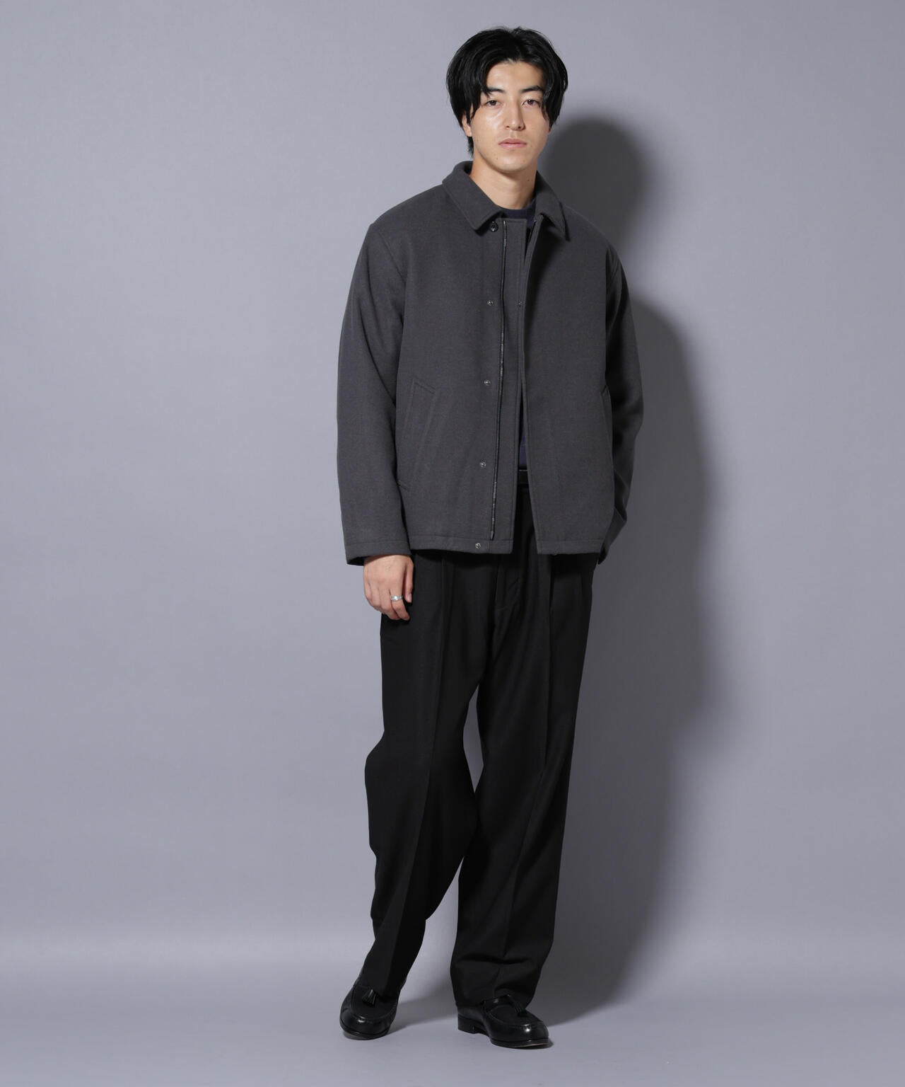 テックメルトンショートブルゾン