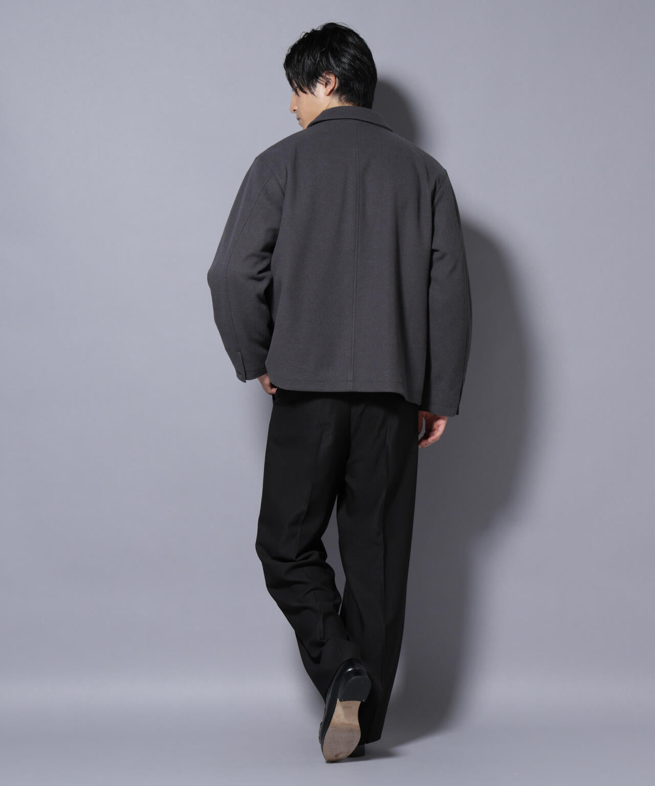 テックメルトンショートブルゾン