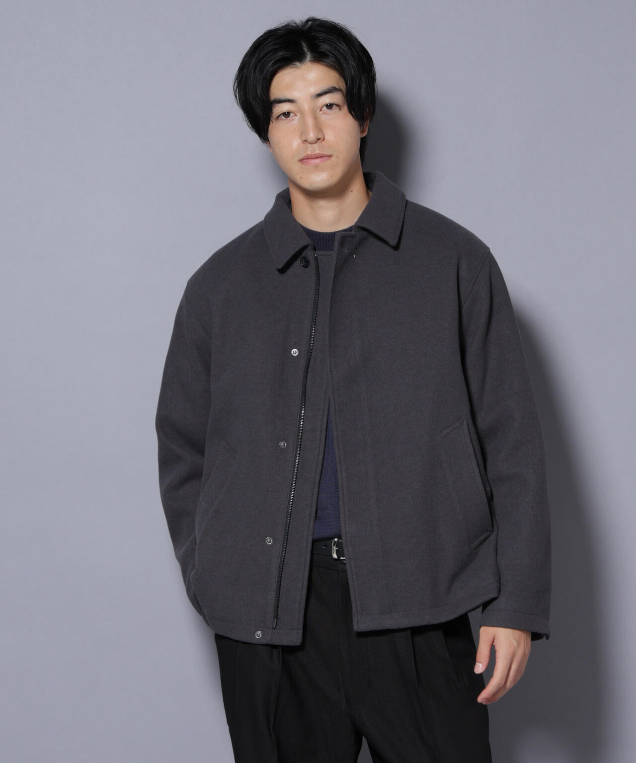 テックメルトンショートブルゾン