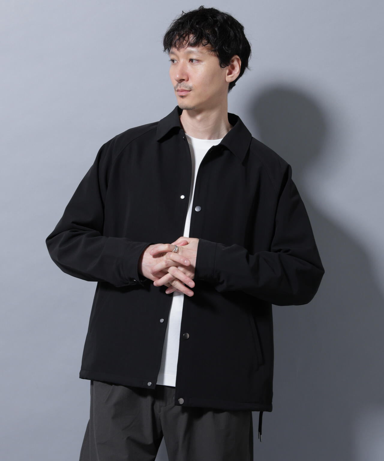【NANO universe】2025イタリアンドットリラックスコーチジャケット イタリアンドットリラックスコーチジャケット | NANO universe