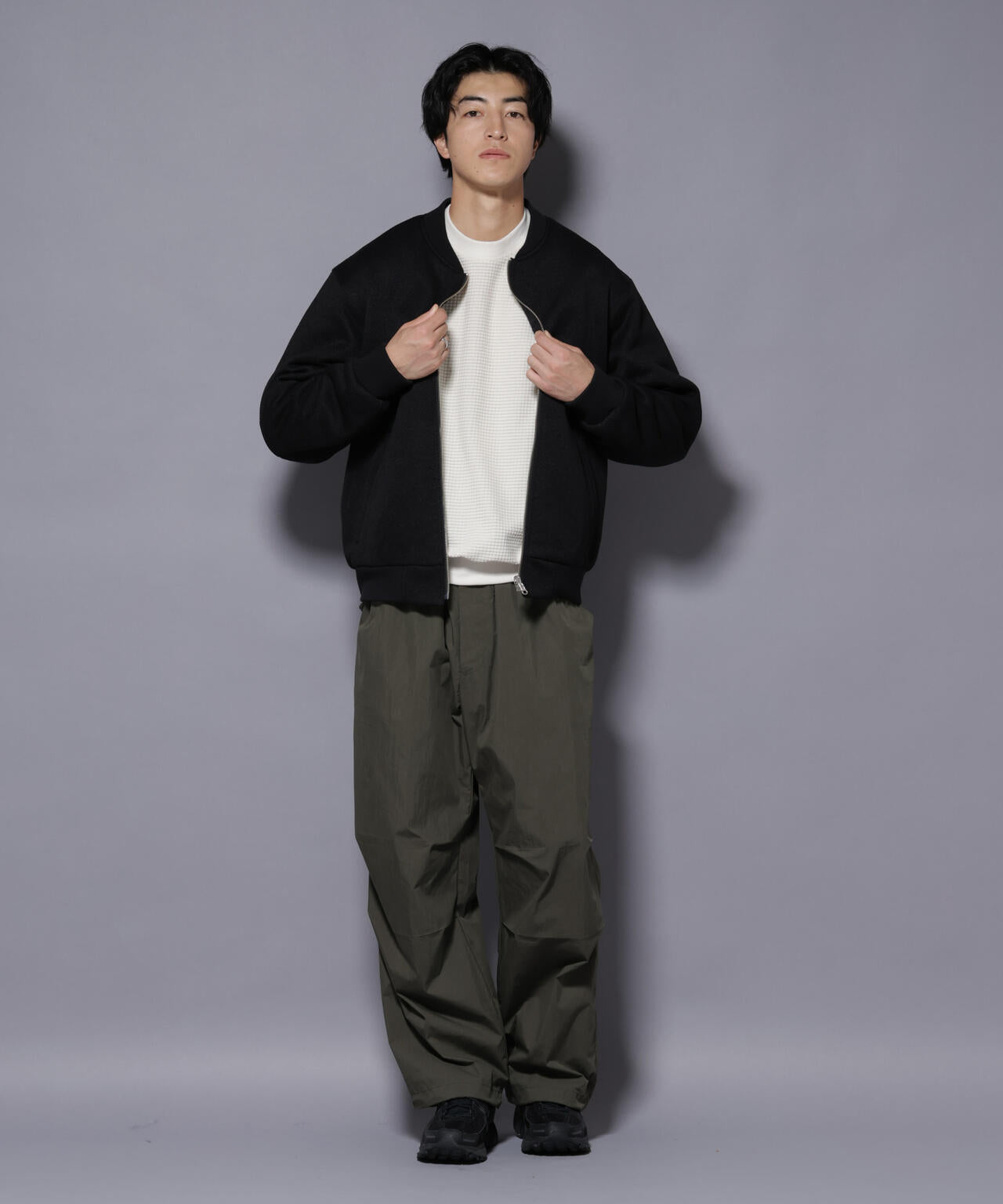 ニットフリースZIPブルゾン(セットアップ可) | NANO universe（ナノ