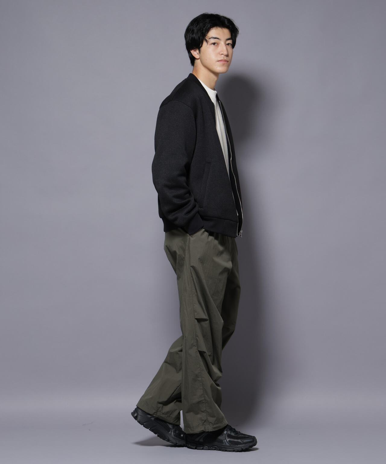 ニットフリースZIPブルゾン(セットアップ可) | NANO universe（ナノ