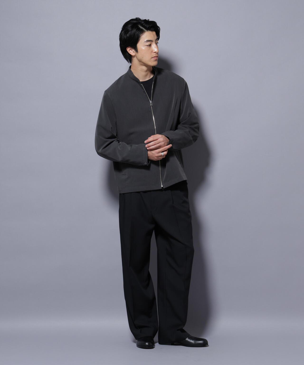 TR シングルライダースブルゾン