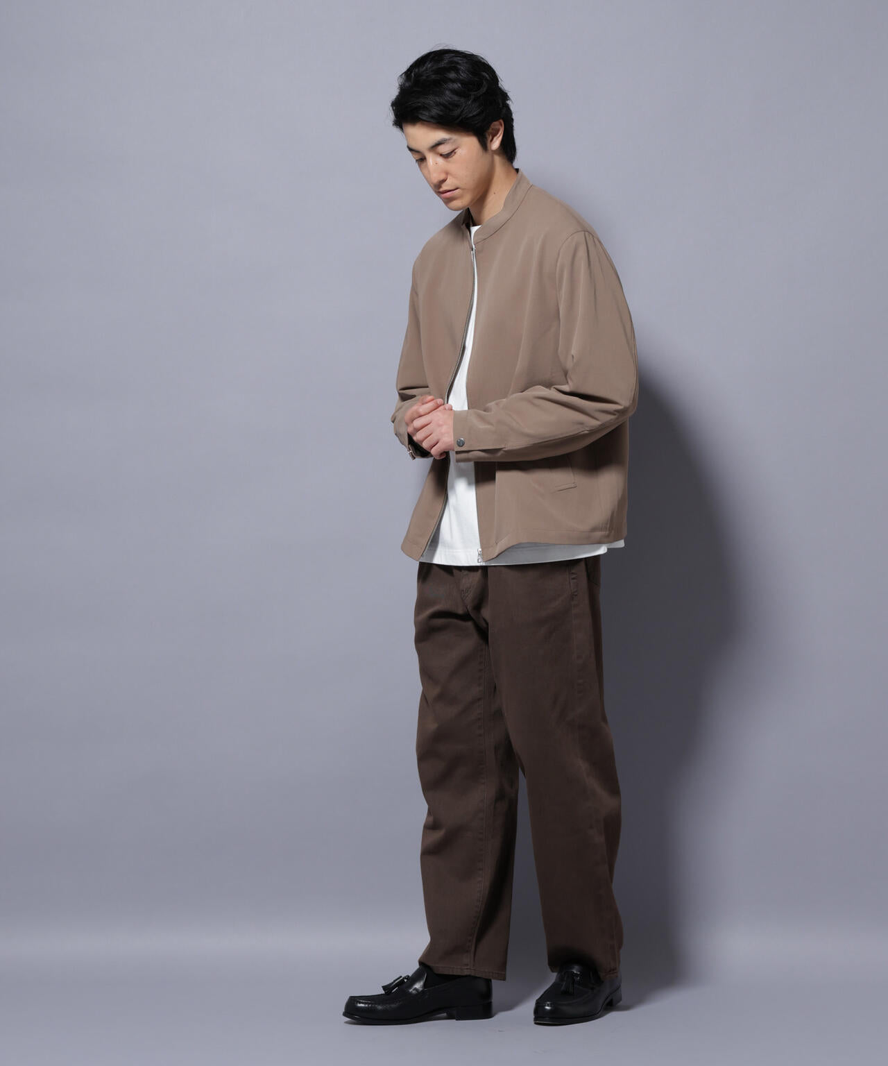 TR シングルライダースブルゾン