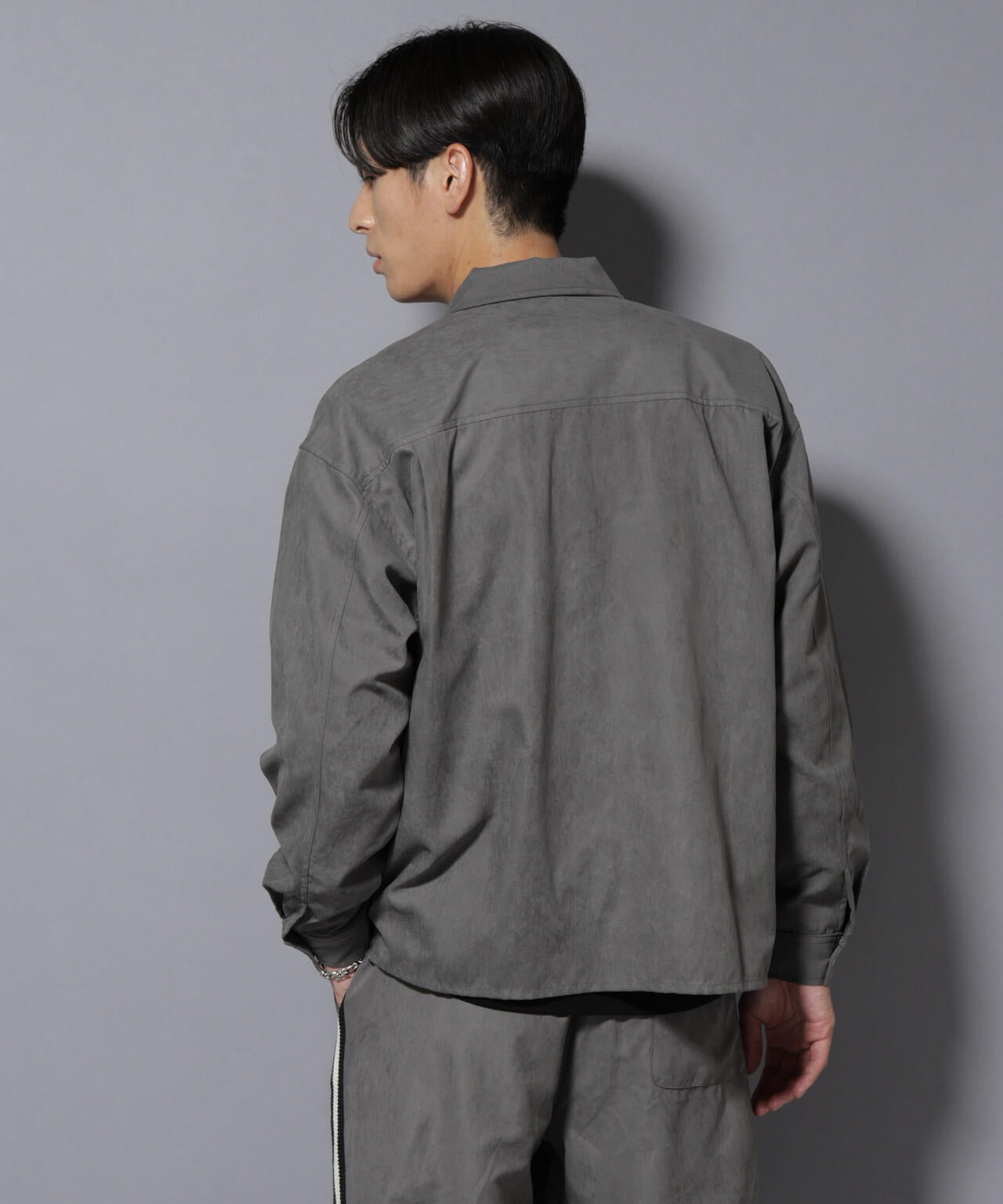 NORMANBROS別注ワイドポケット ピーチ起毛シャツ(セットアップ可)