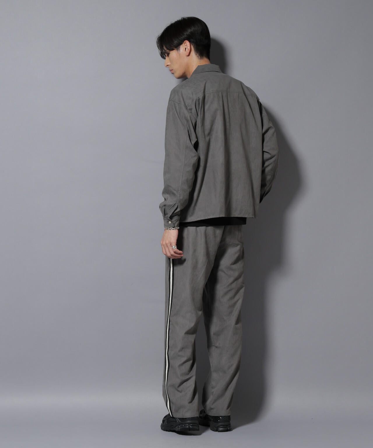 NORMANBROS別注ワイドポケット ピーチ起毛シャツ(セットアップ可)