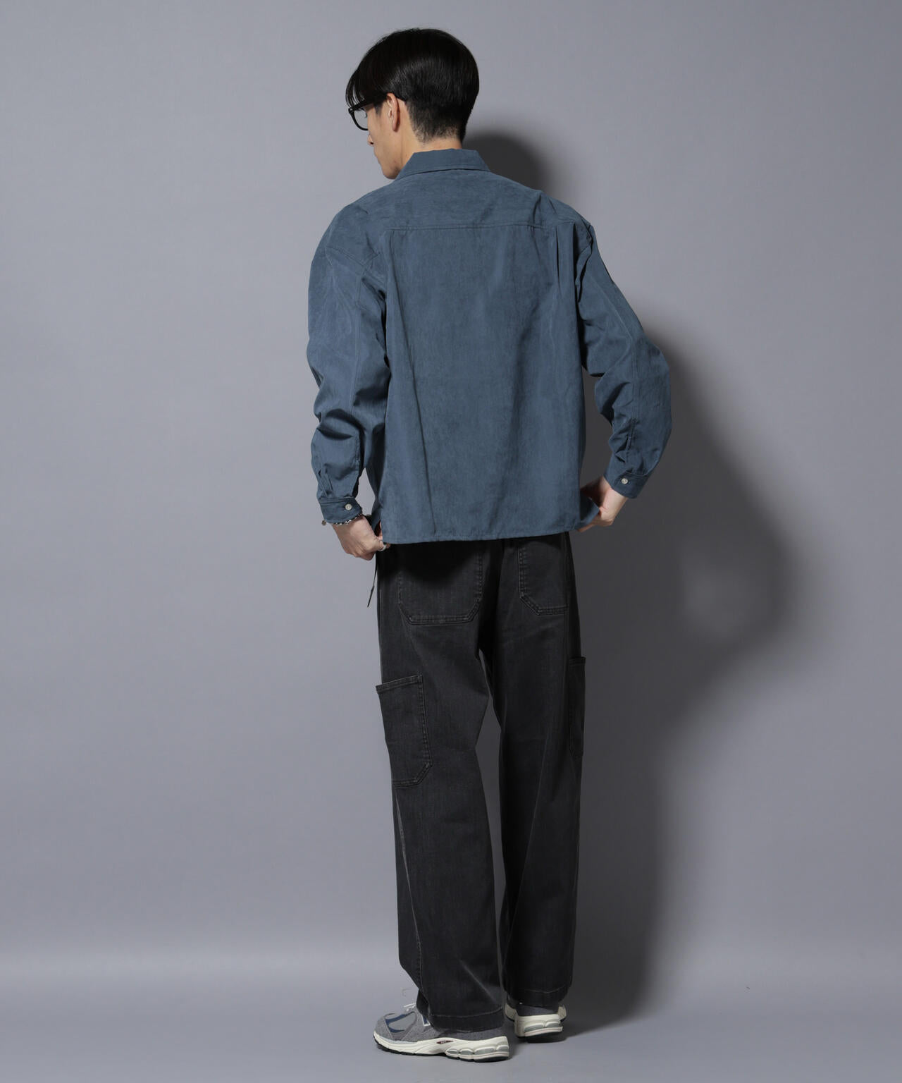 NORMANBROS別注ワイドポケット ピーチ起毛シャツ(セットアップ可)